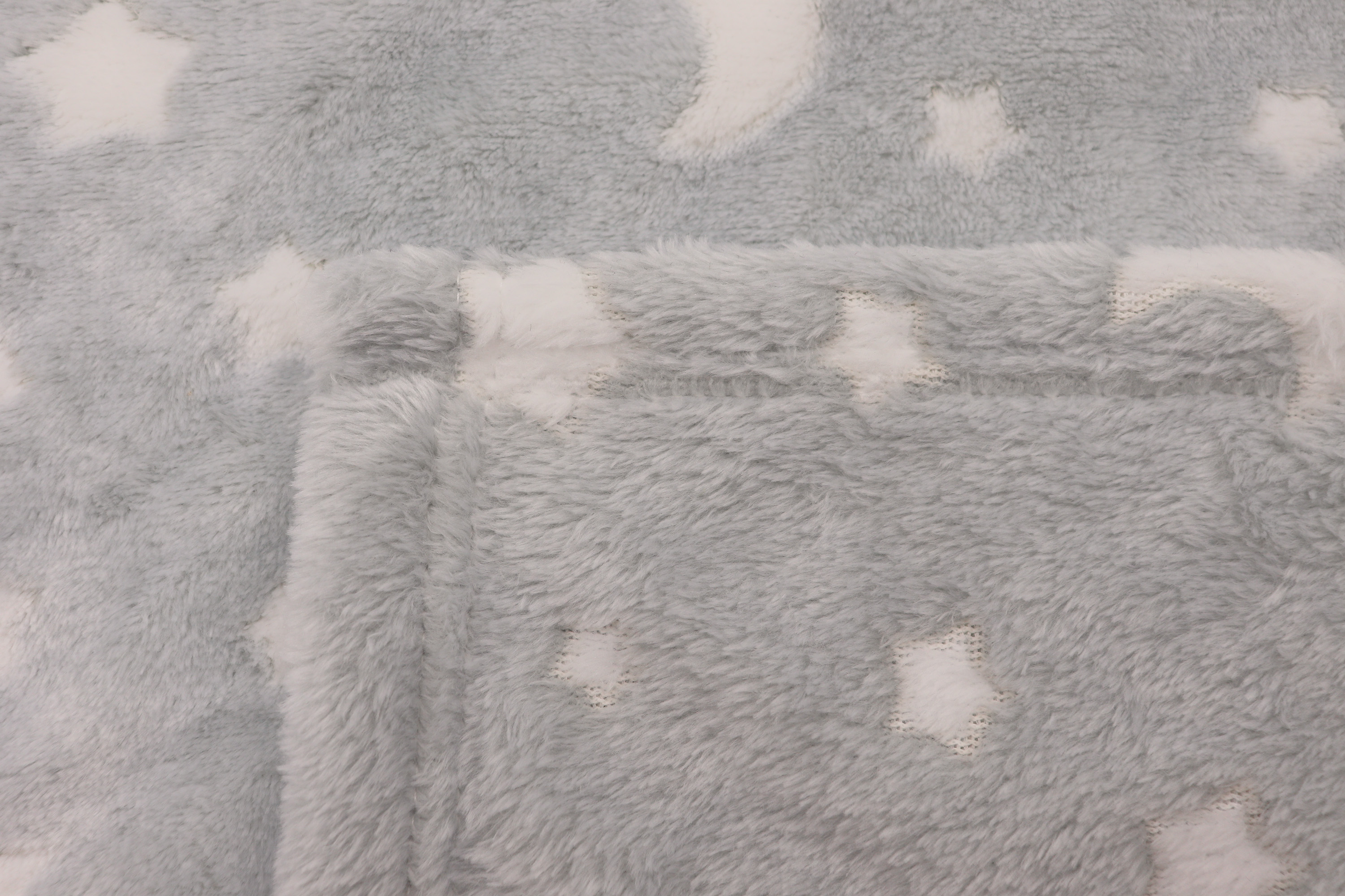 Babydecke Dream Team passend zu Kuscheltier mit Mond und Sternen Nahaufnahme Einfassung