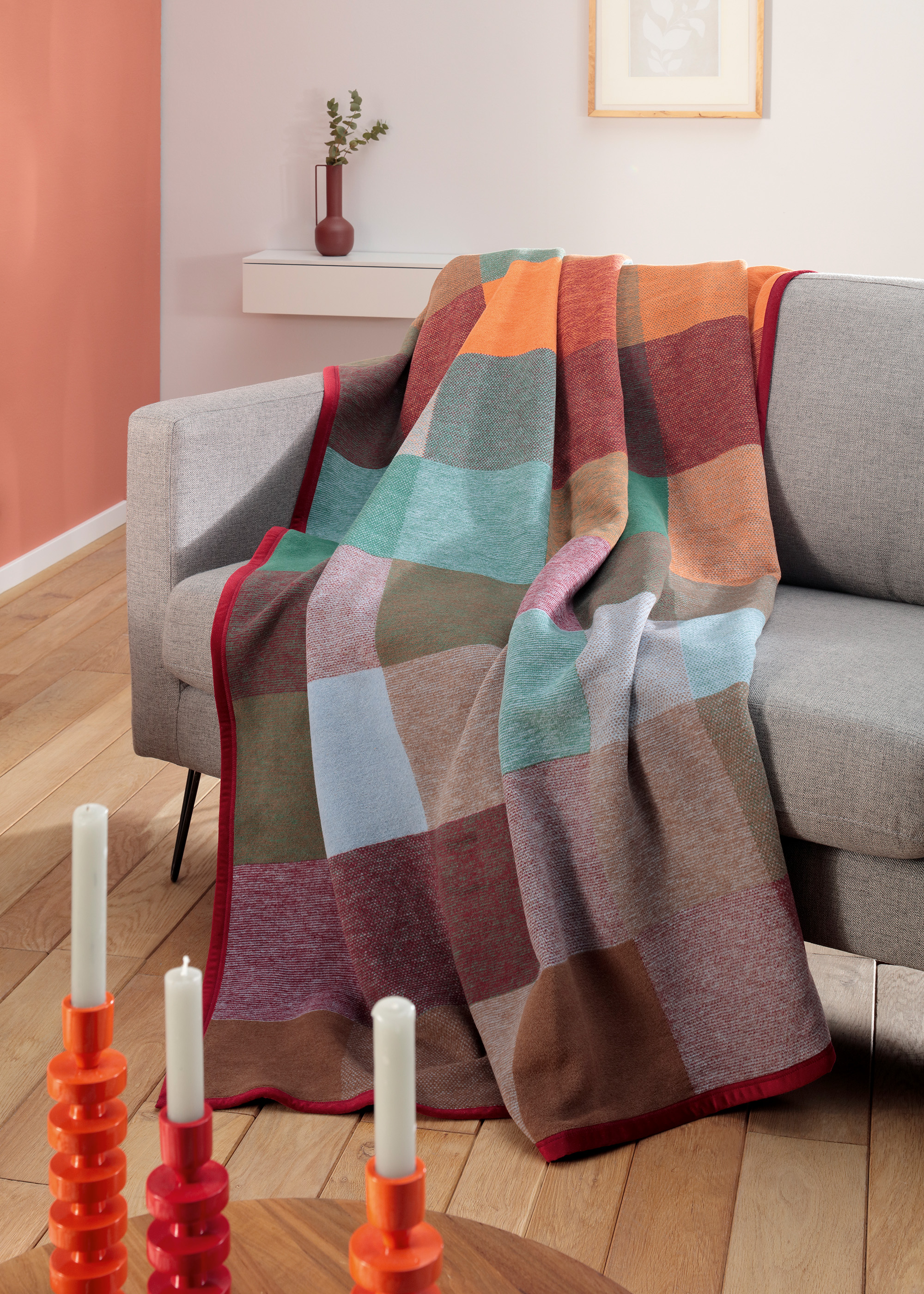 Wohn- und Kuscheldecke "Colour Woven" Wohndecke Colour Woven Milieubild
