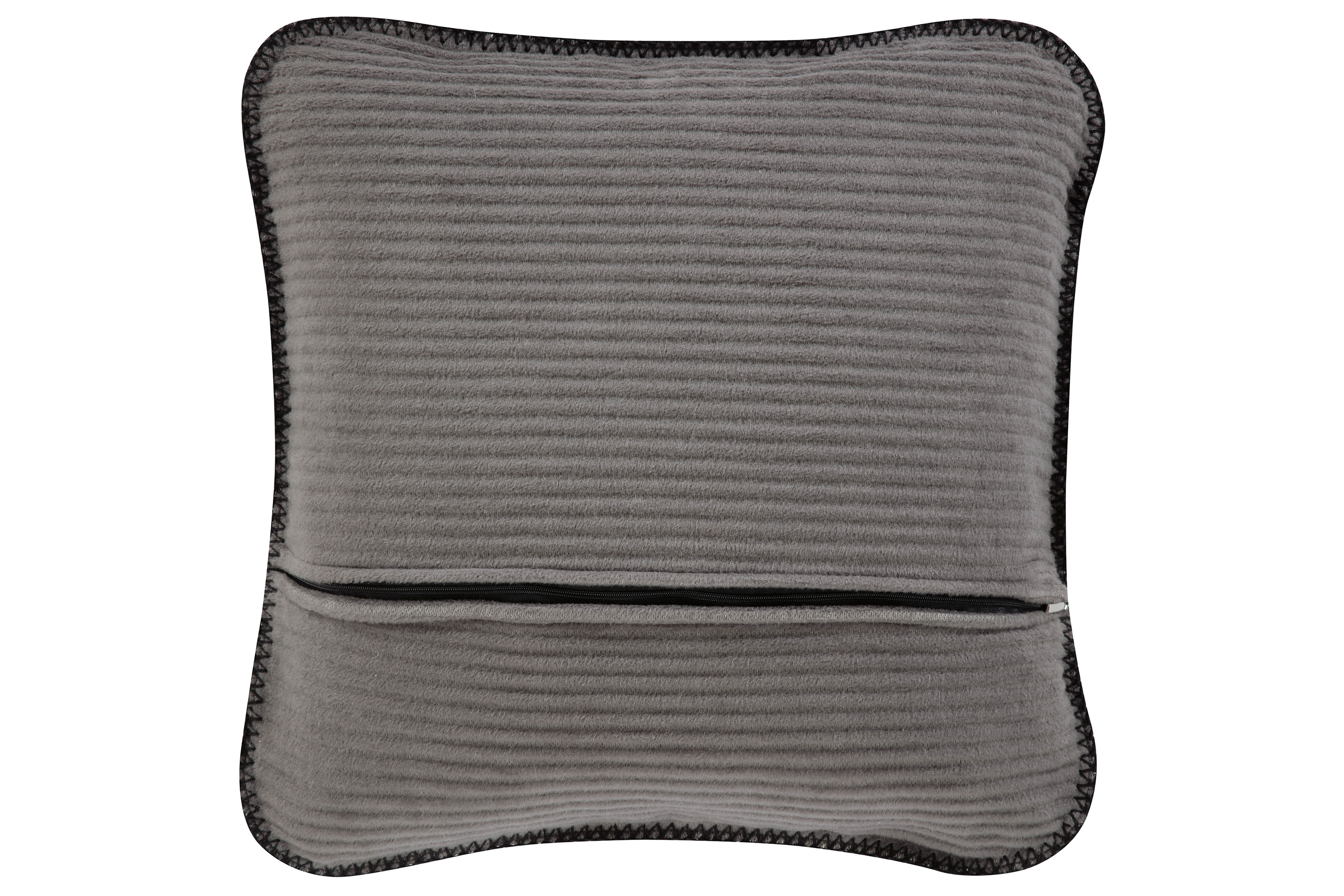 Kissen Feel cord dark gefüllt Rückseite