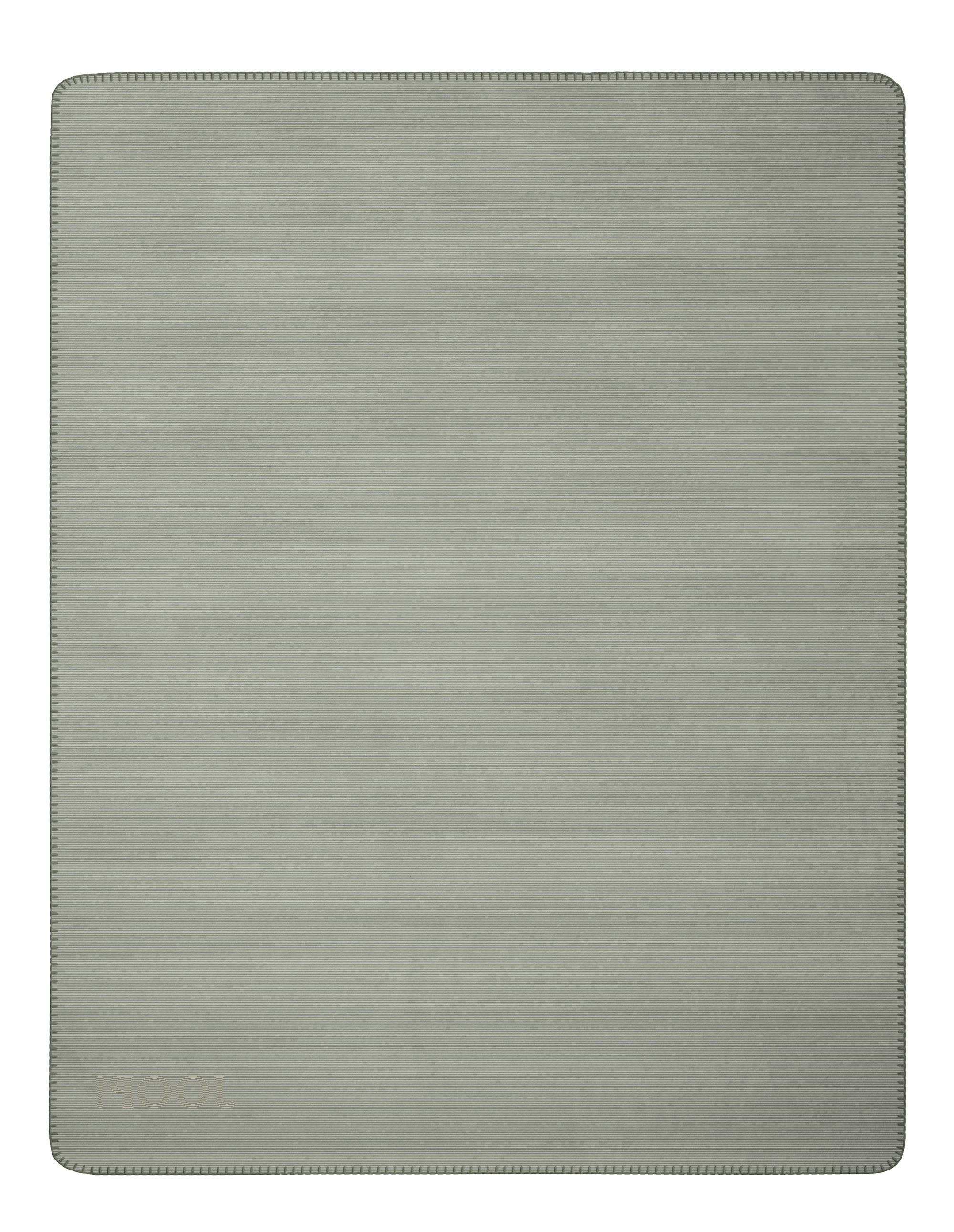 Wohndecke Joop! Melange-Doubleface navy-oliv  Rückseite