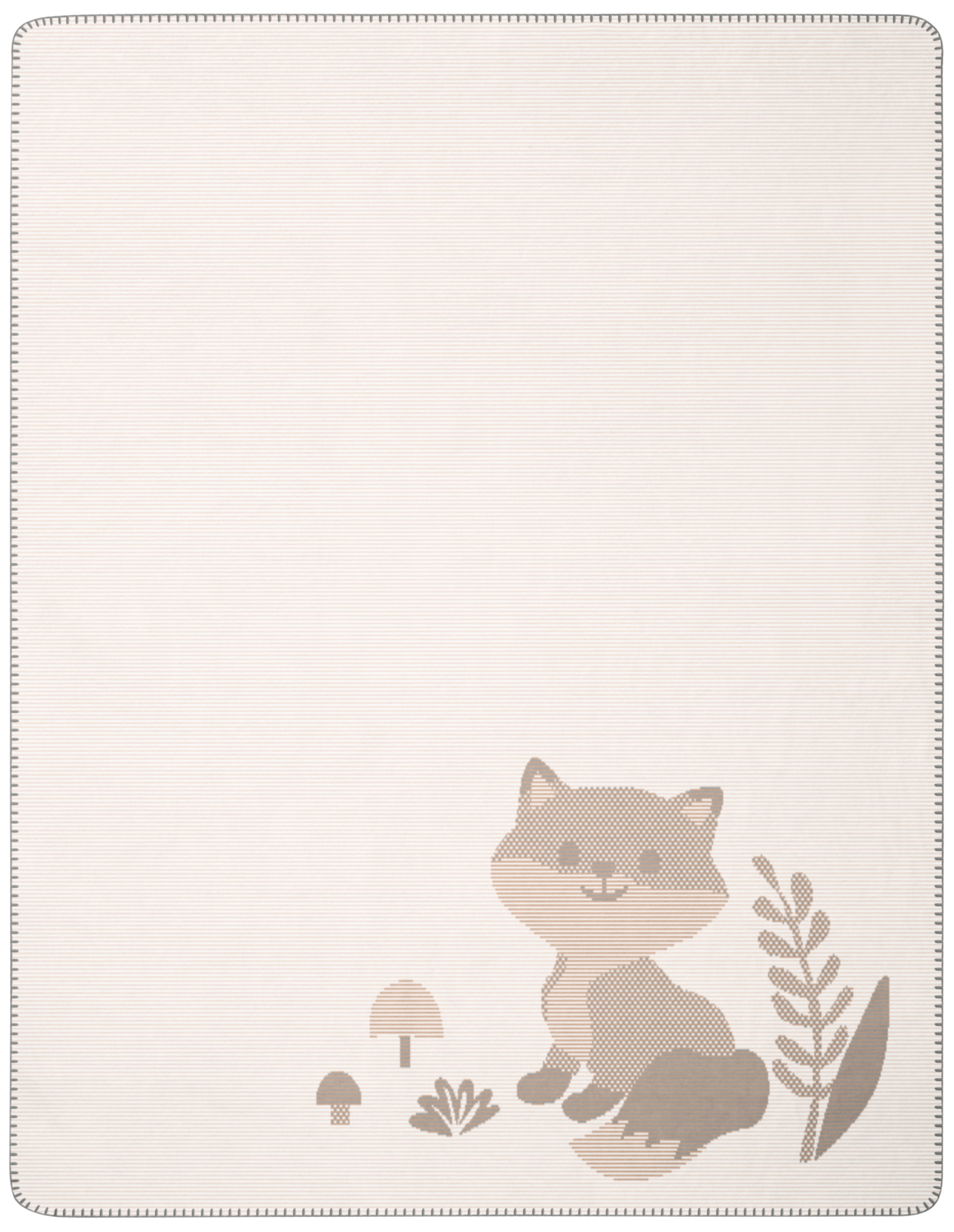 Babydecke Foxy mit Fuchs Freisteller glatt