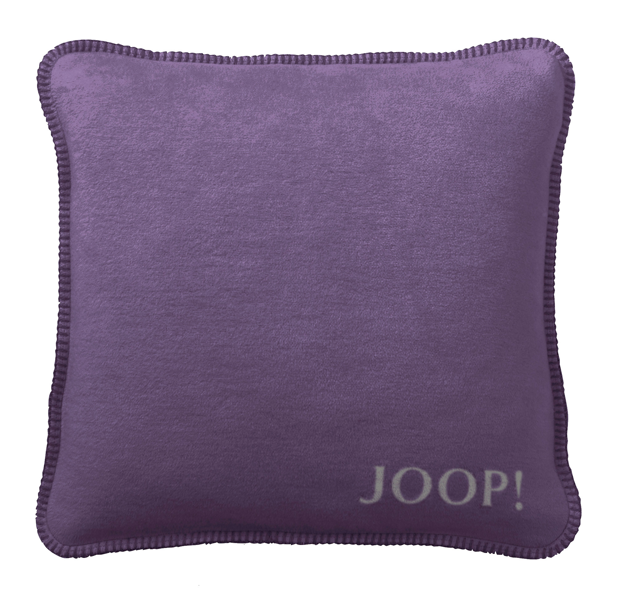 JOOP! Kissen Uni-Doubleface Violett-Schiefer