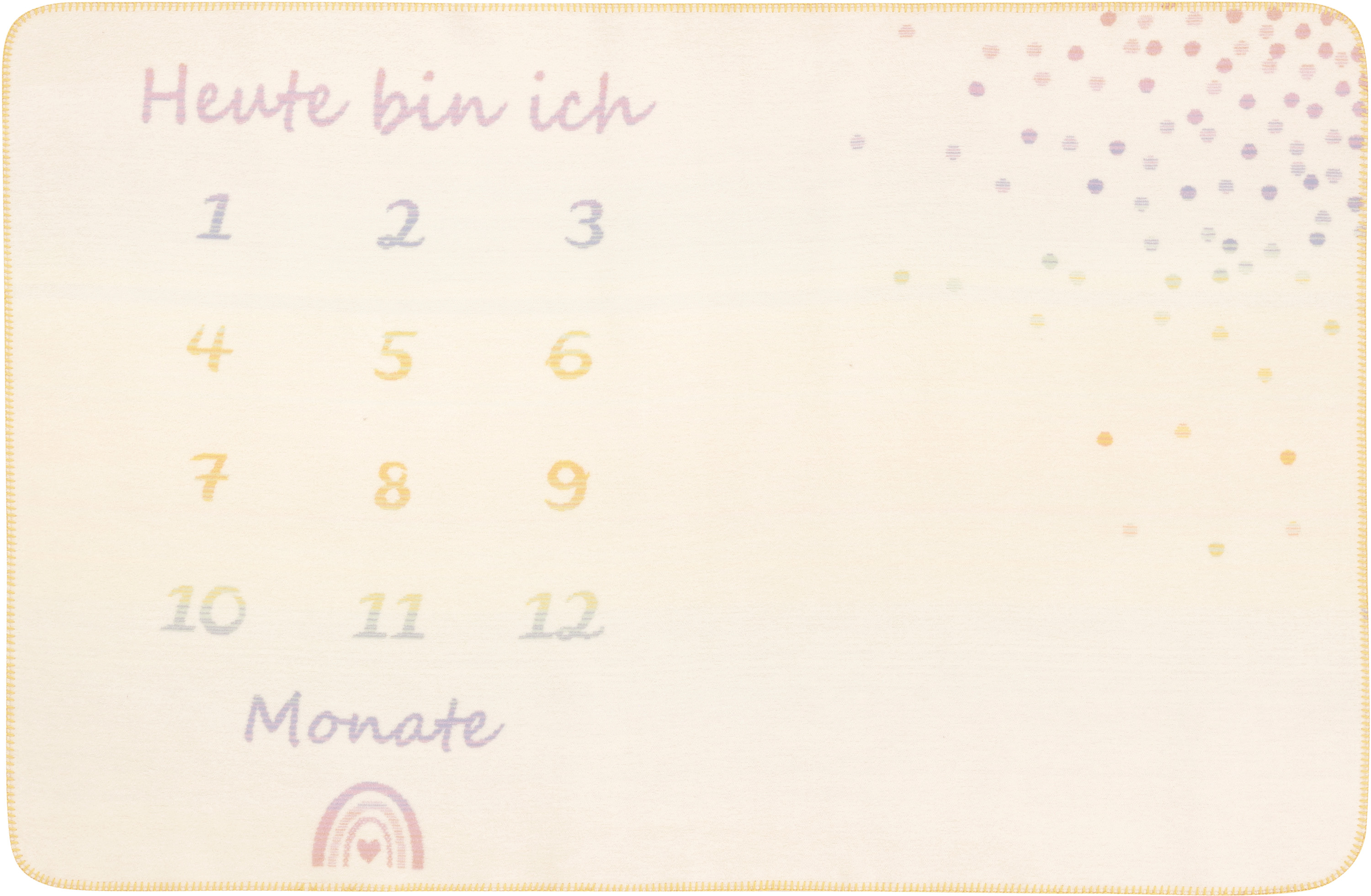 Meilenstein Babydecke "Milestone" Babydecke Milestone Einzelaufnahme