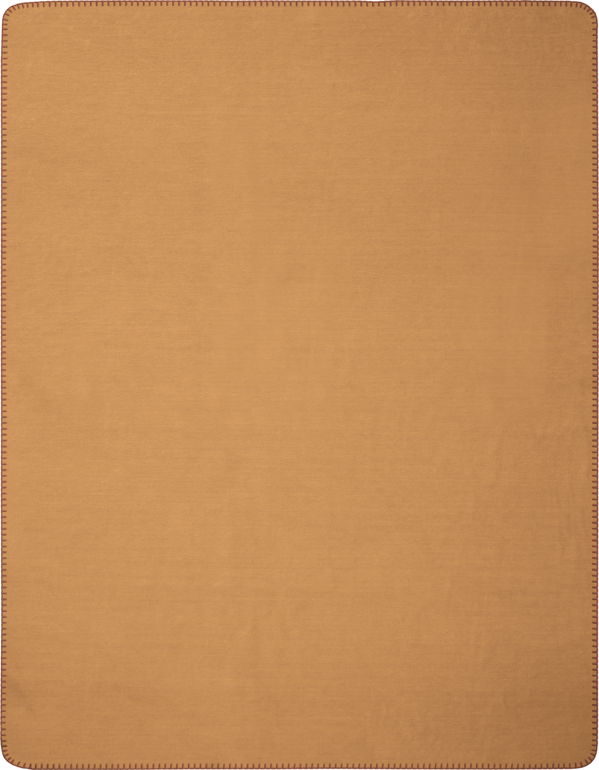 Wohndecke "Melange Doubleface" aus Baumwollmischgewebe in 150x200 cm in Ocker-Beige - Vorderseite