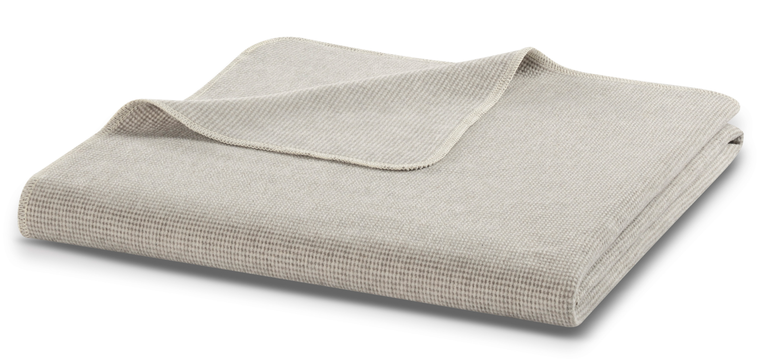 Baumwolldecke "Cotton Comfort" mit feinem Muster in graphit in 150x200 cm