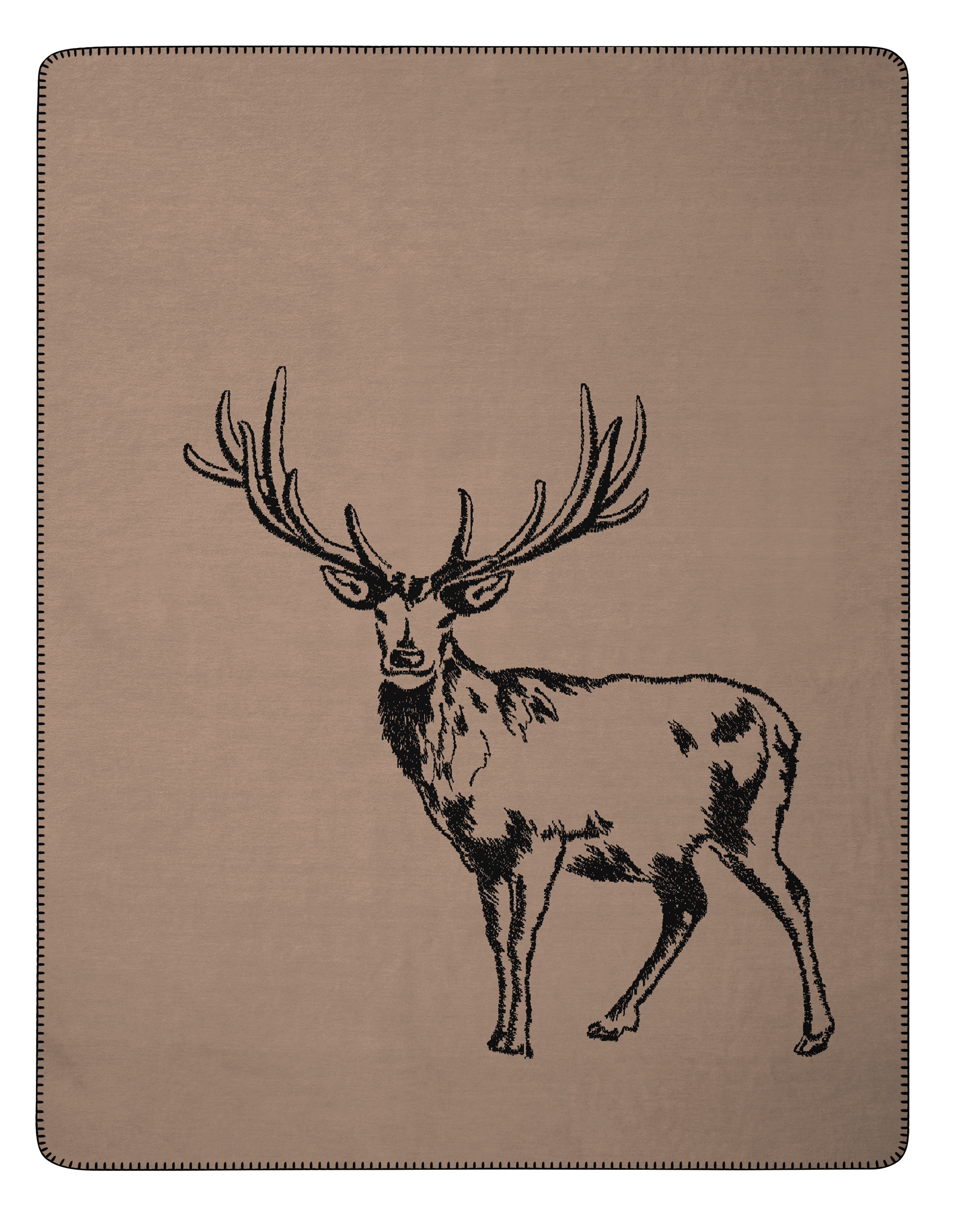 Wohn- und Kuscheldecke "Deer" Wohndecke Deer Freisteller Vorderseite