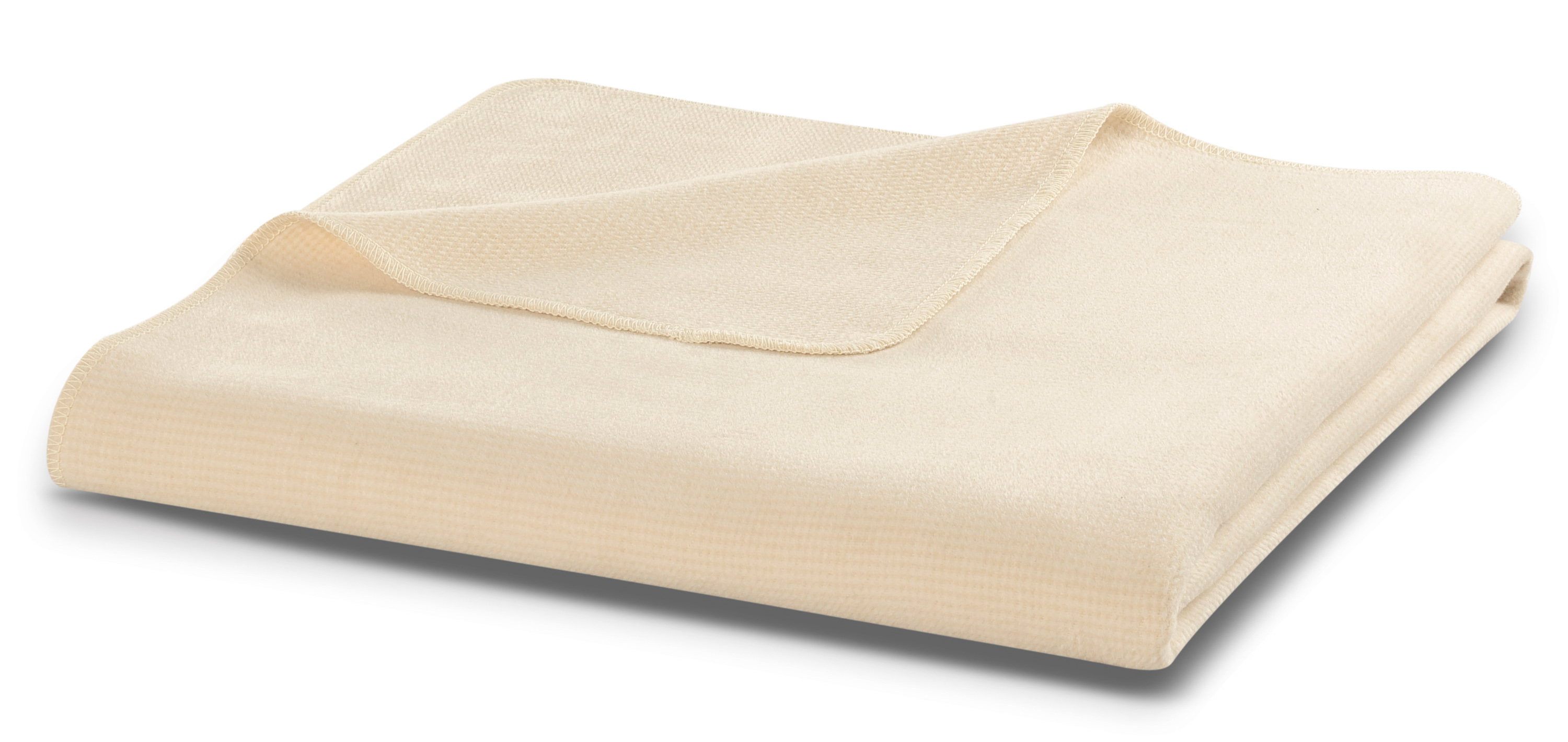 Wohn- und Kuscheldecke "Pearl" Baumwolldecke "Cotton Comfort" mit feinem Muster in beige in 150x200 cm