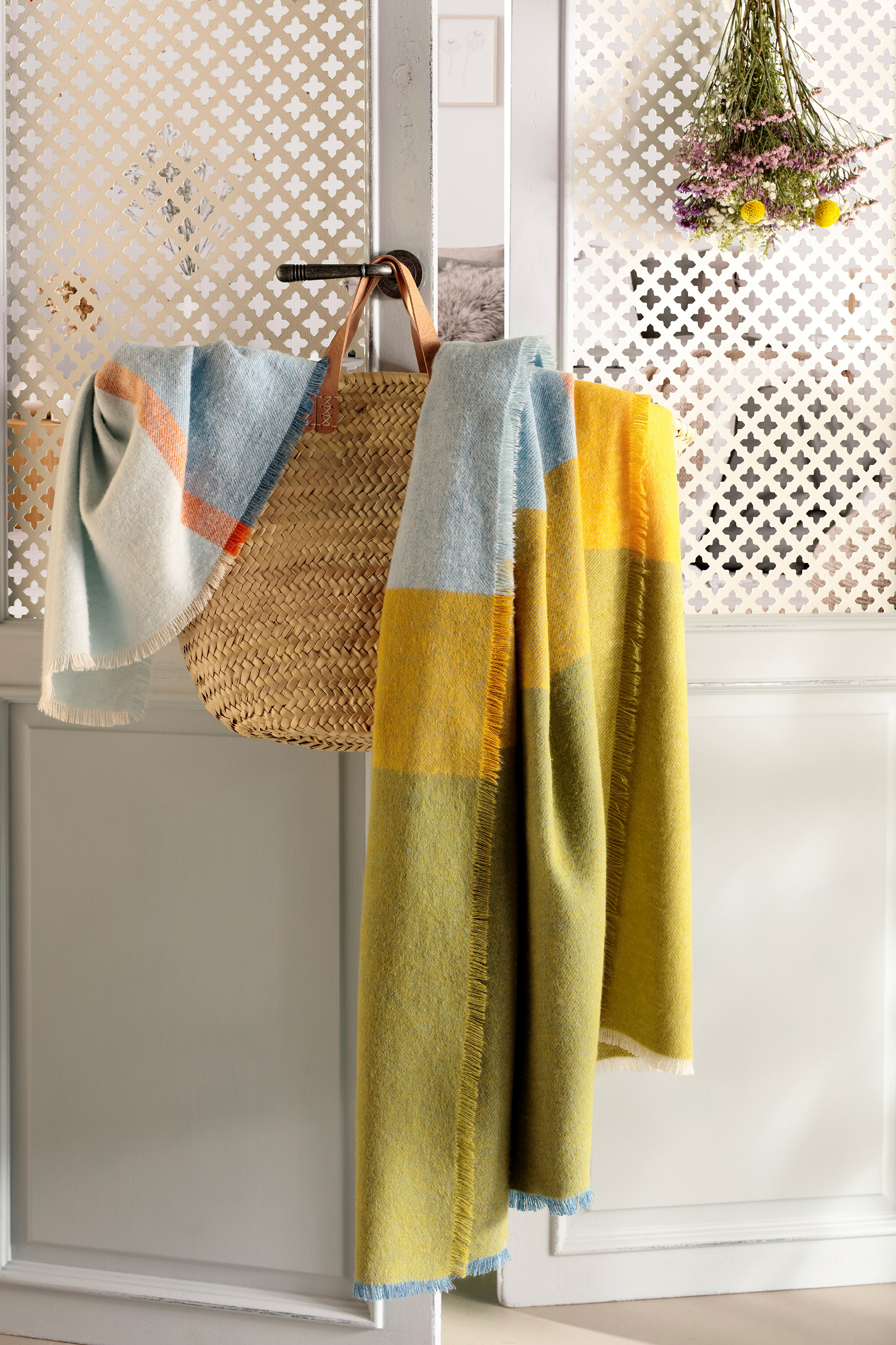 Fransenplaid Great Blue Milieubild 