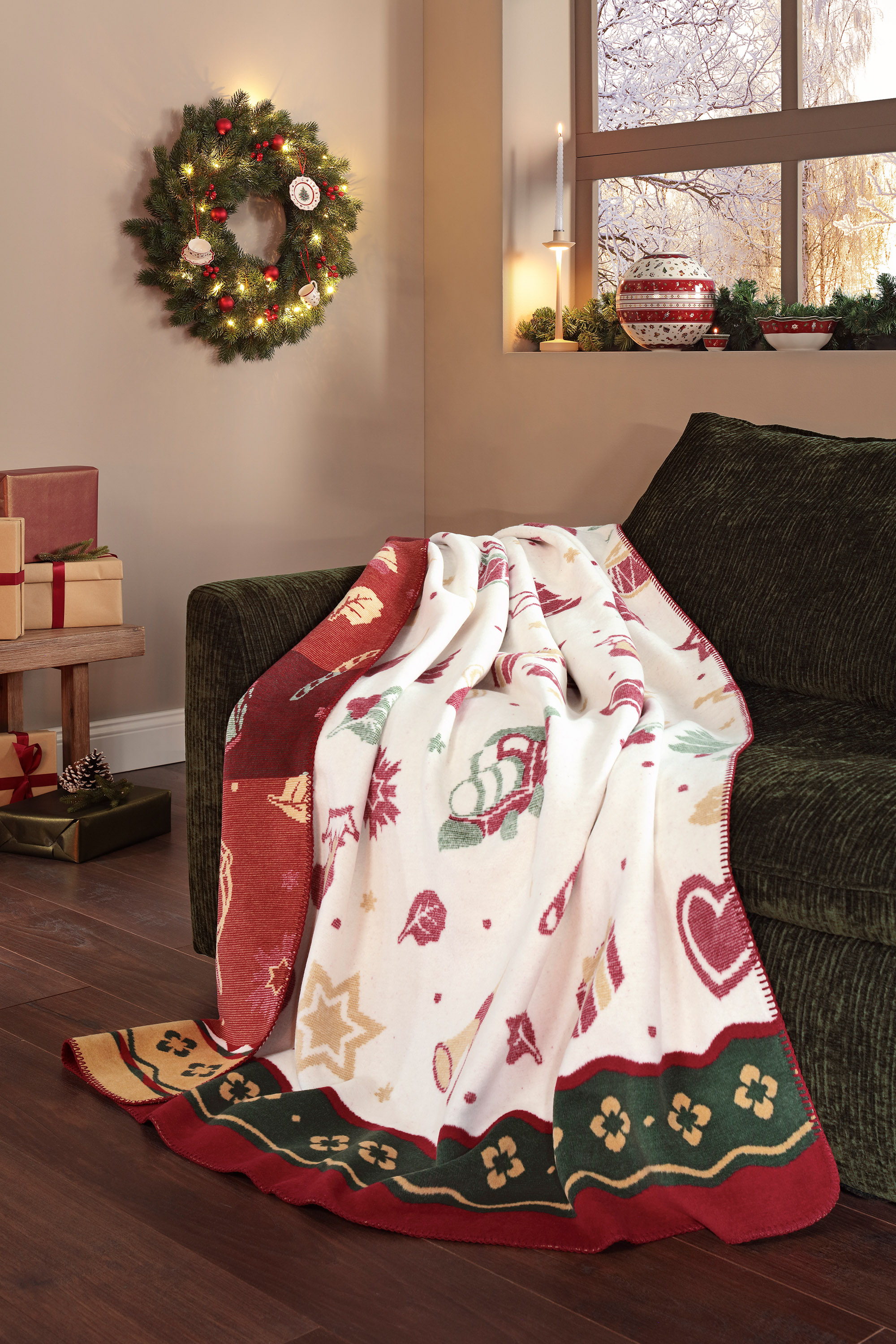 Villeroy & Boch Wohndecke "Toy’s Delight" Kuscheldecke Villeroy & Boch Toy's Delight Milieubild Hochformat