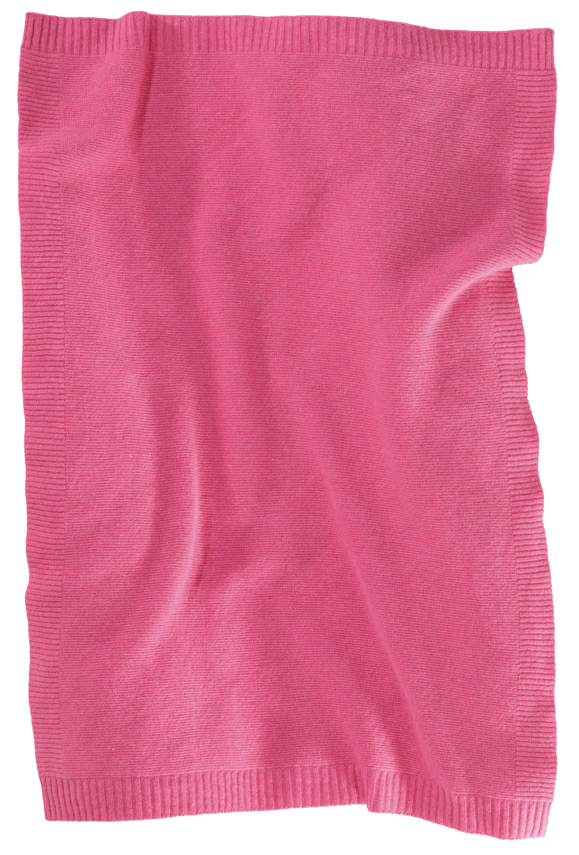 Babydecke Wool Knit pink Freisteller wellig