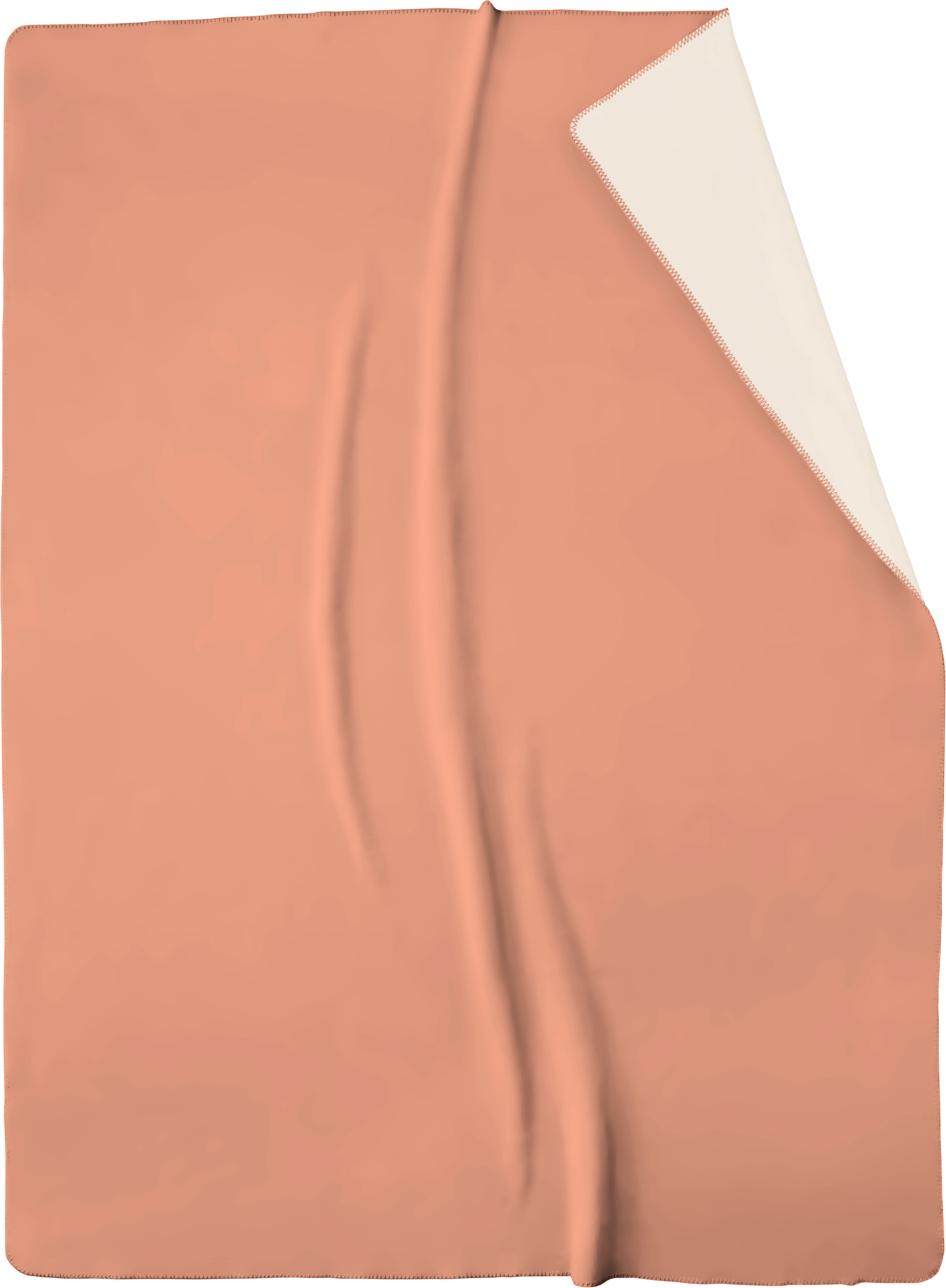 Wohn- und Kuscheldecke "Duo Cotton" Kuscheldecke Duo Cotton  shrimp-ecru