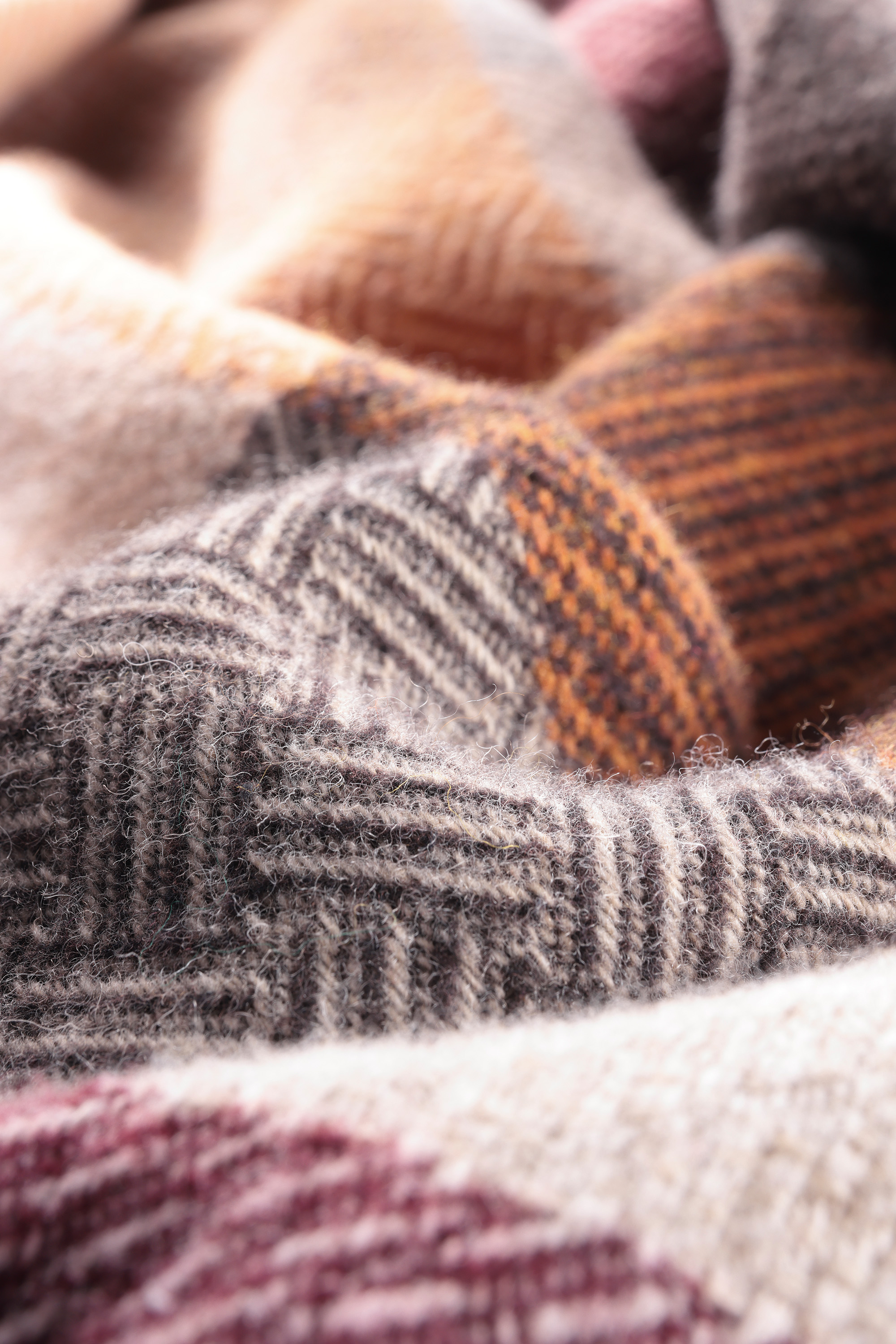 Fransenplaid Sienna Shades Nahaufnahme