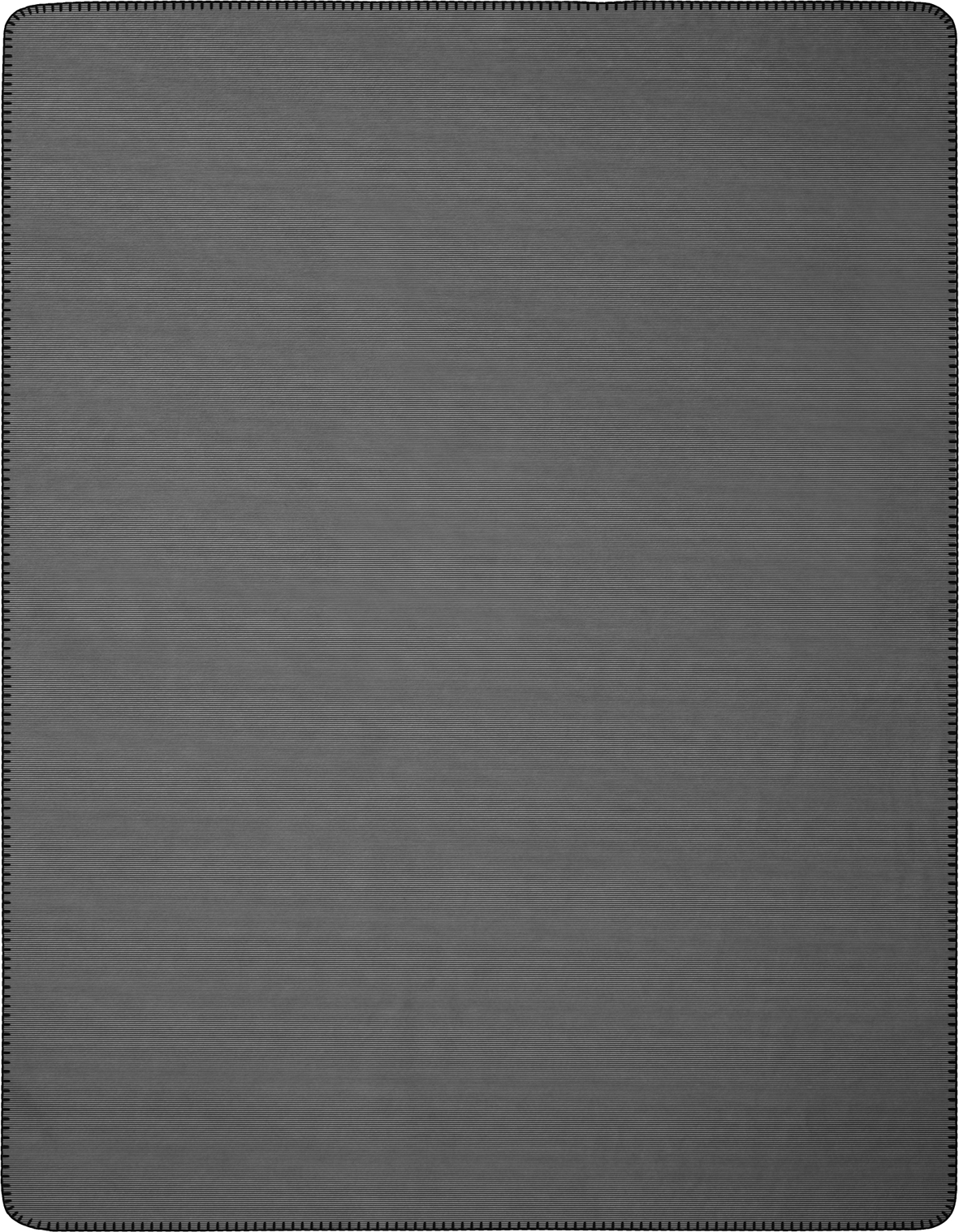 Wohndecke "Melange Doubleface" aus Baumwollmischgewebe in 150x200 cm in Anthrazit-Silber - Vorderseite