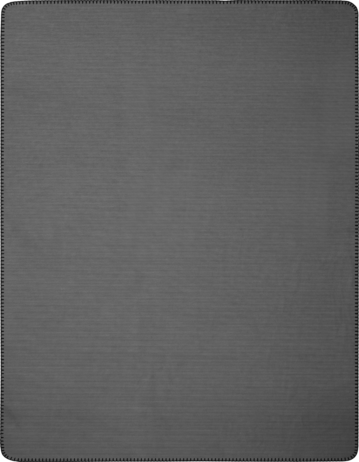 Wohn- und Kuscheldecke "Duo Cotton Melange" Wohndecke "Melange Doubleface" aus Baumwollmischgewebe in 150x200 cm in Anthrazit-Silber - Vorderseite