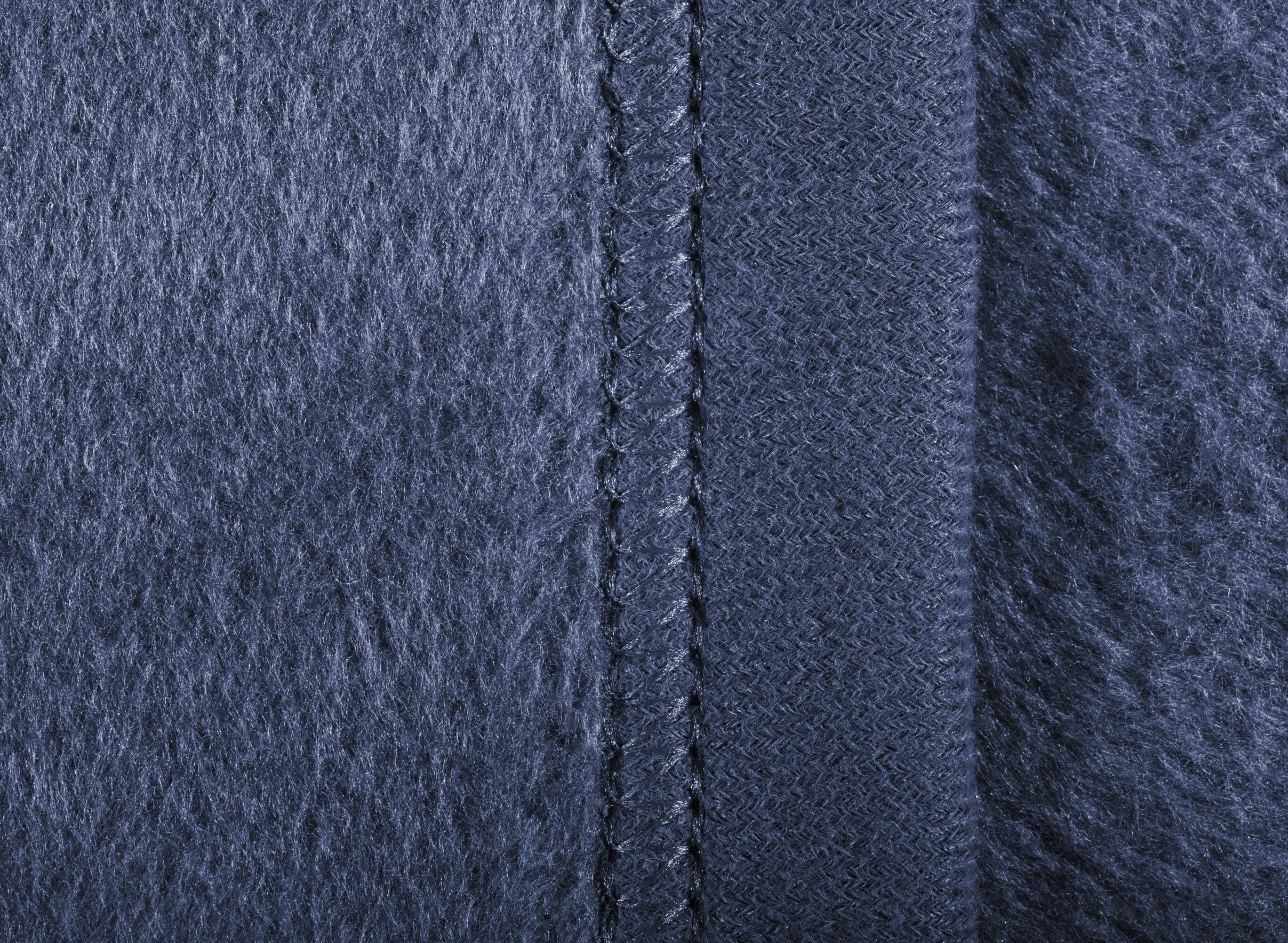 Flauschige Wohndecke "Uno Soft" in dunkelblau - Veloursband