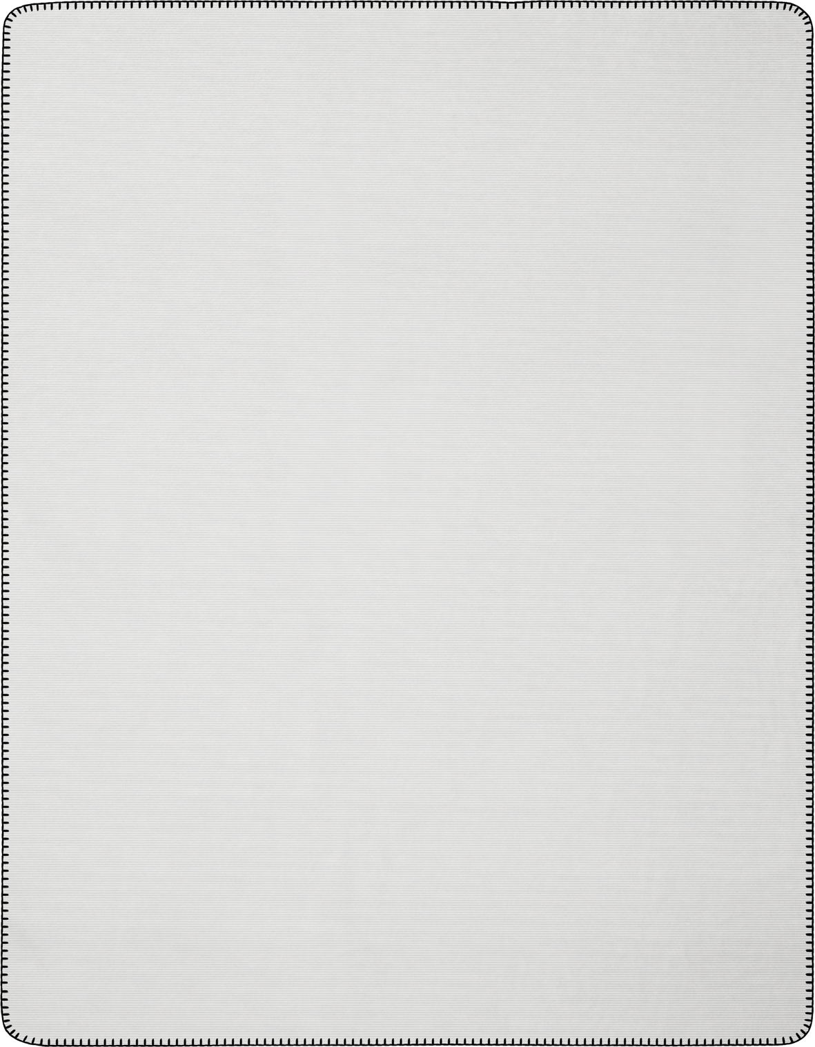 Wohndecke "Melange Doubleface" aus Baumwollmischgewebe in 150x200 cm in Anthrazit-Silber - Rückseite