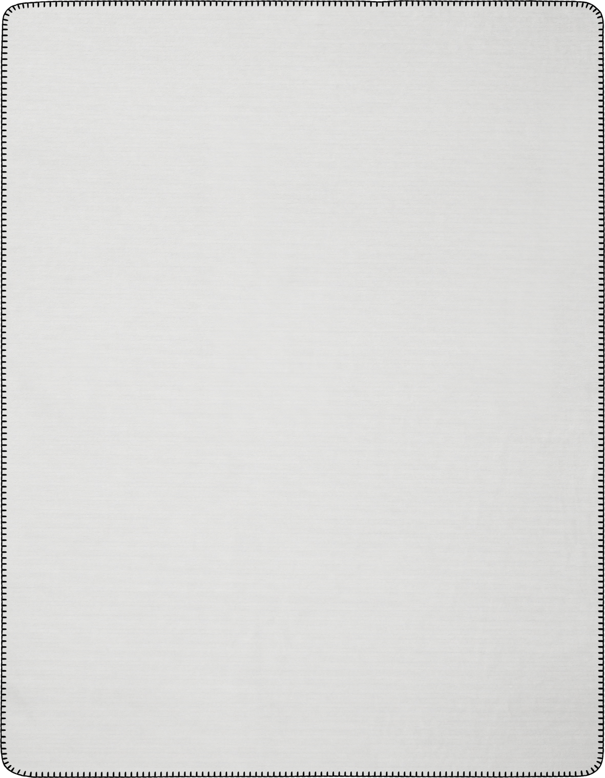 Wohn- und Kuscheldecke "Duo Cotton Melange" Wohndecke "Melange Doubleface" aus Baumwollmischgewebe in 150x200 cm in Anthrazit-Silber - Rückseite