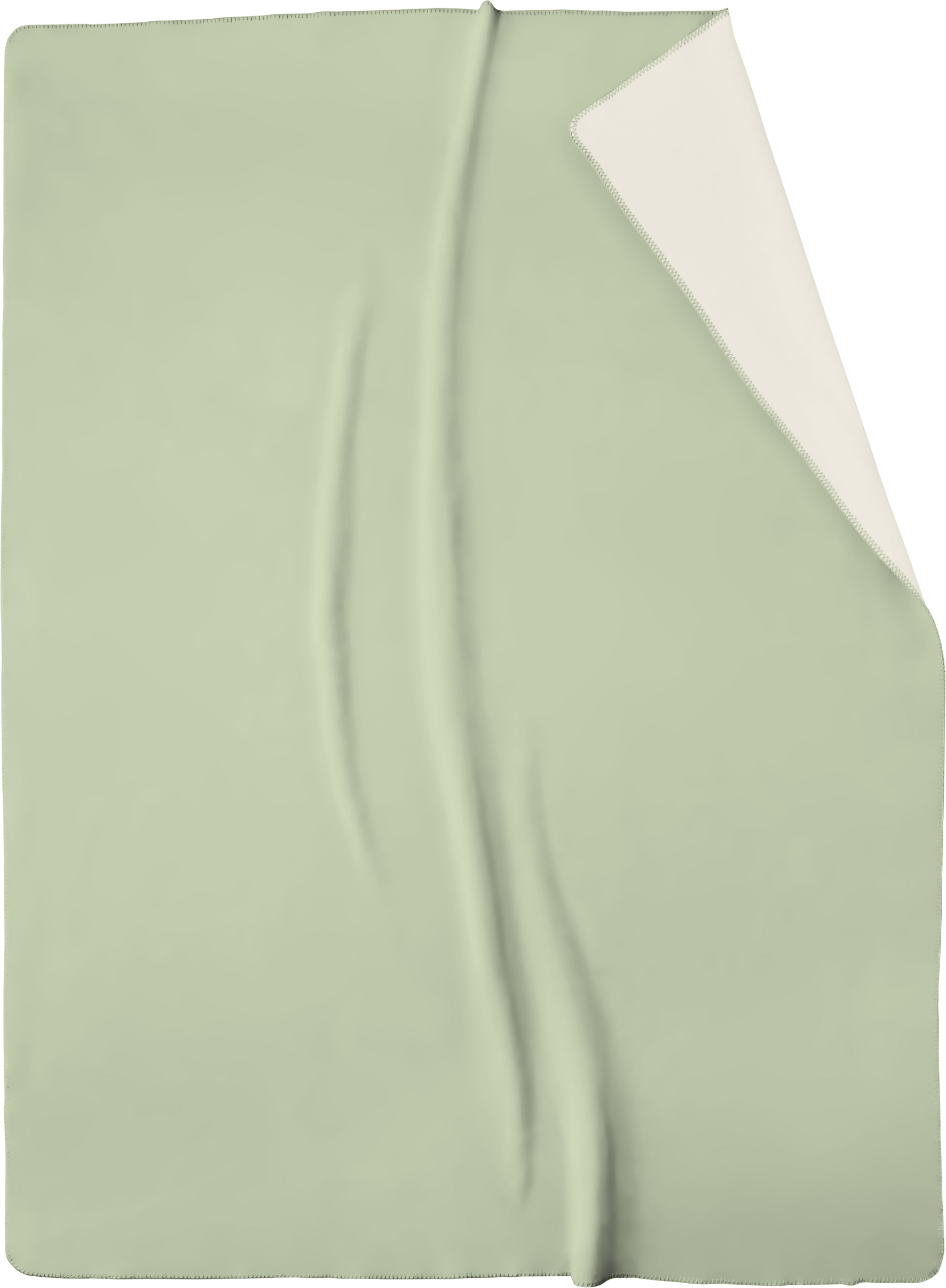 Wohn- und Kuscheldecke "Duo Cotton" Kuscheldecke Duo Cotton Mint-ecru