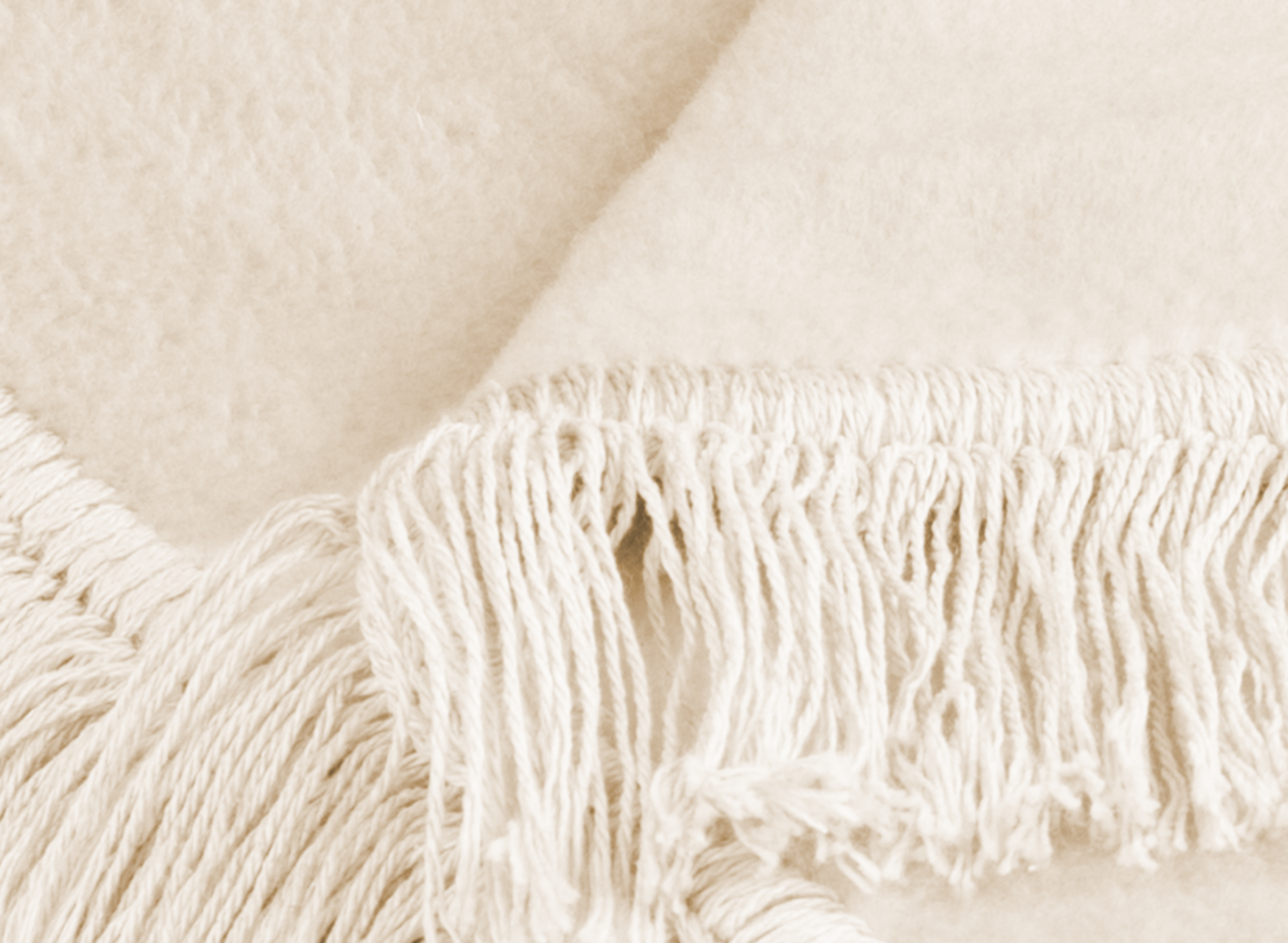 Sofa- und Sesselschoner "Cover Cotton" mit Fransen in natur - Fransen