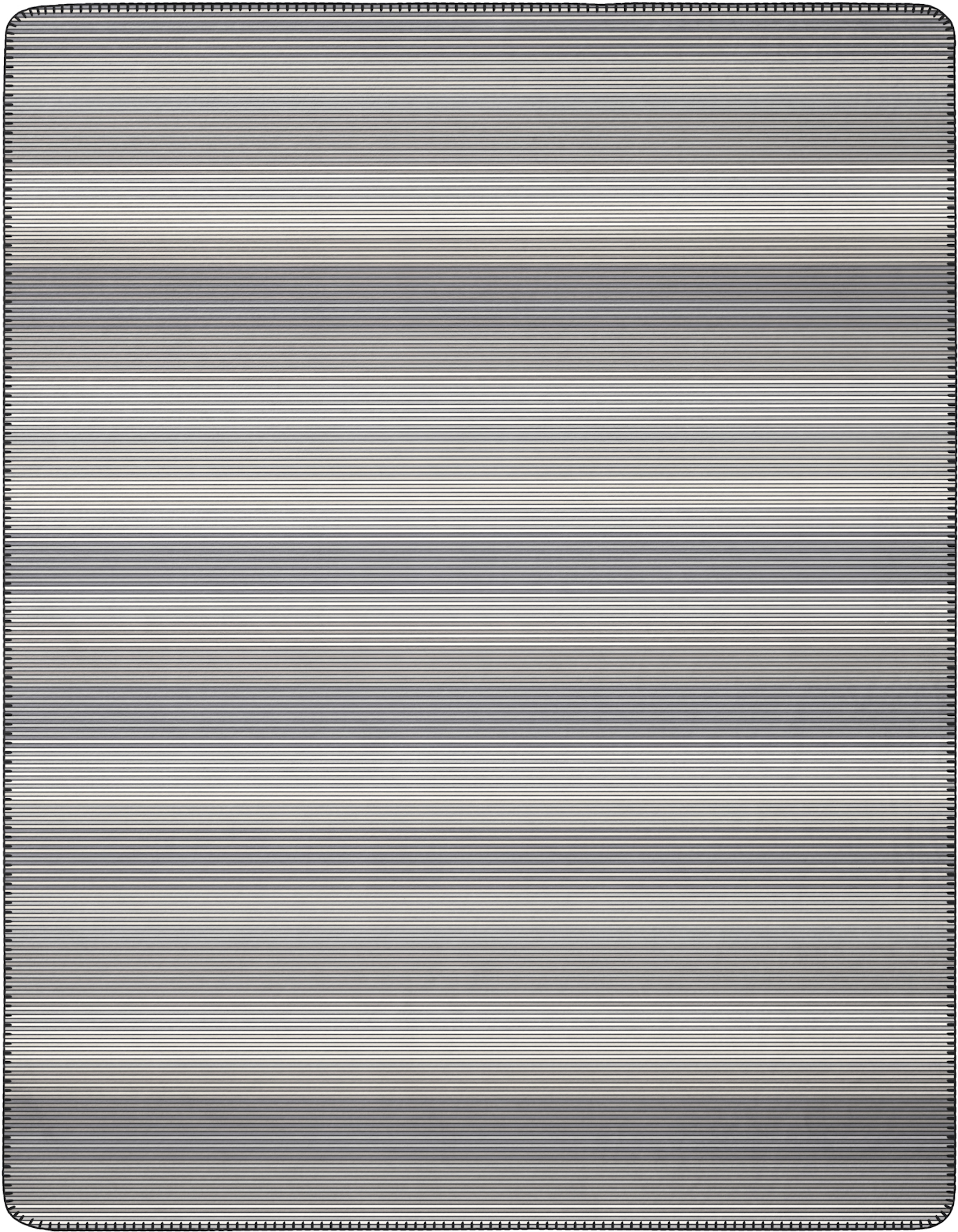 grau gestreifte Kuscheldecke "Lines grey" in 150x200 cm