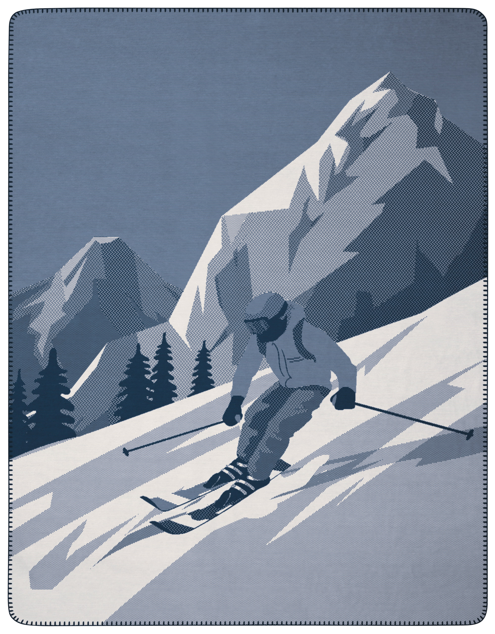 Wohndecke Snow Flow Freisteller