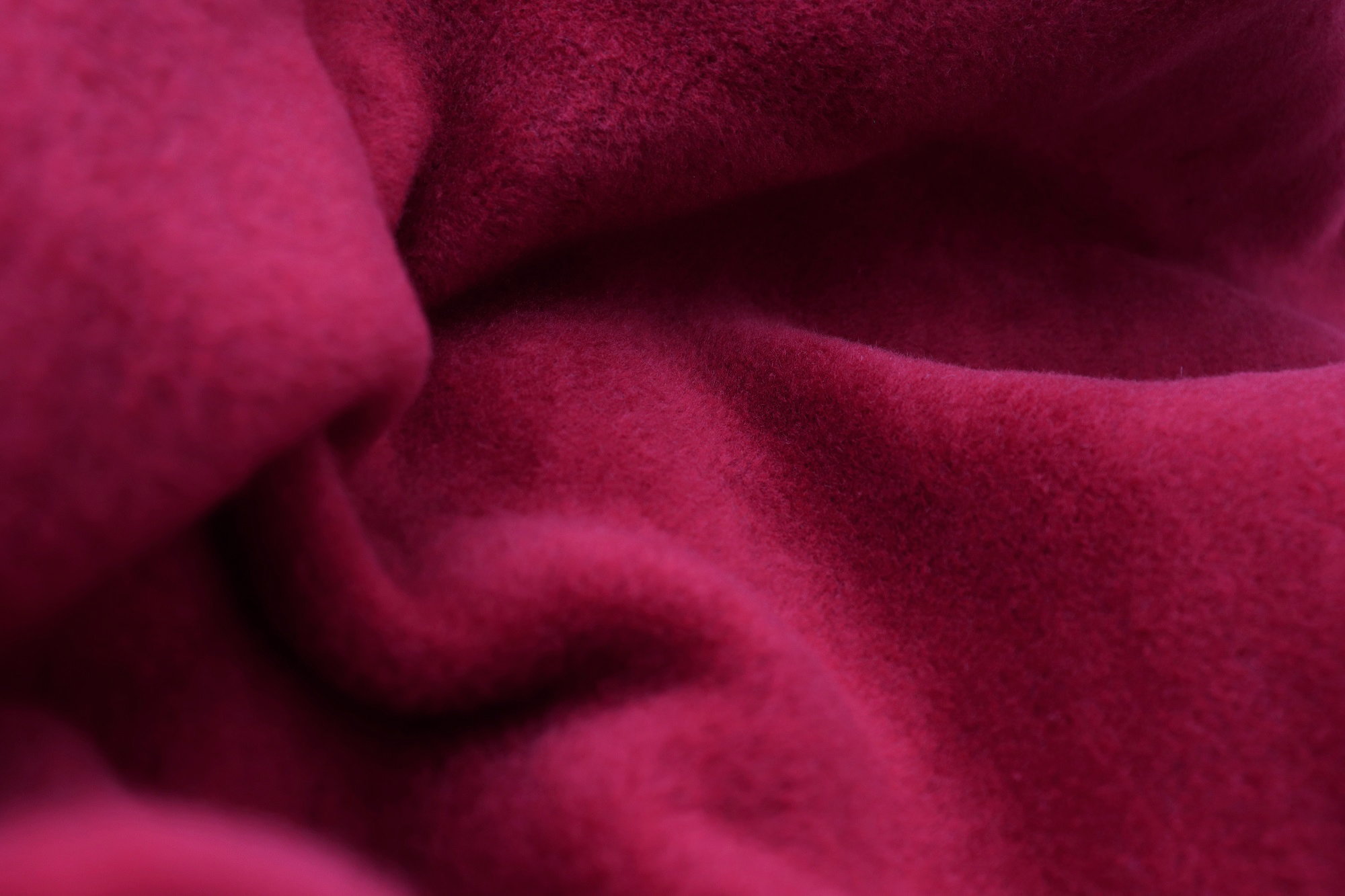 Wohndecke Uno Cotton beere Nahaufnahme Flor