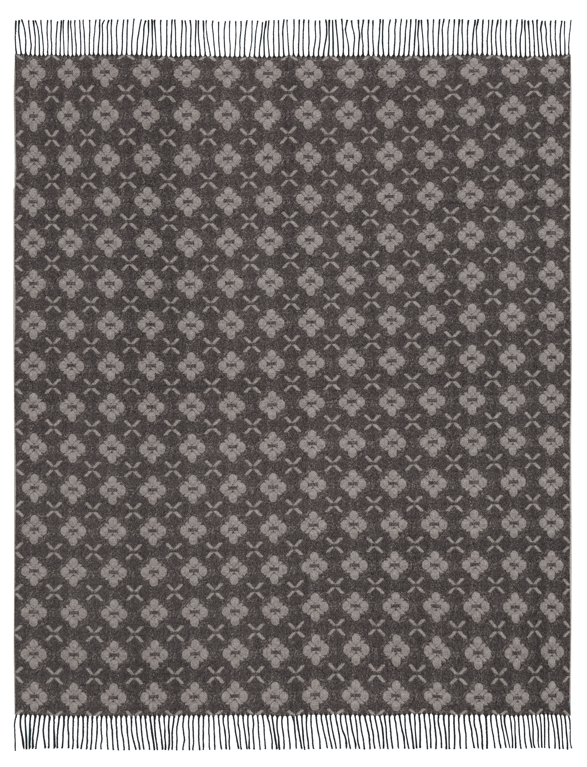 Fransenplaid Primo Anthrazit Freisteller