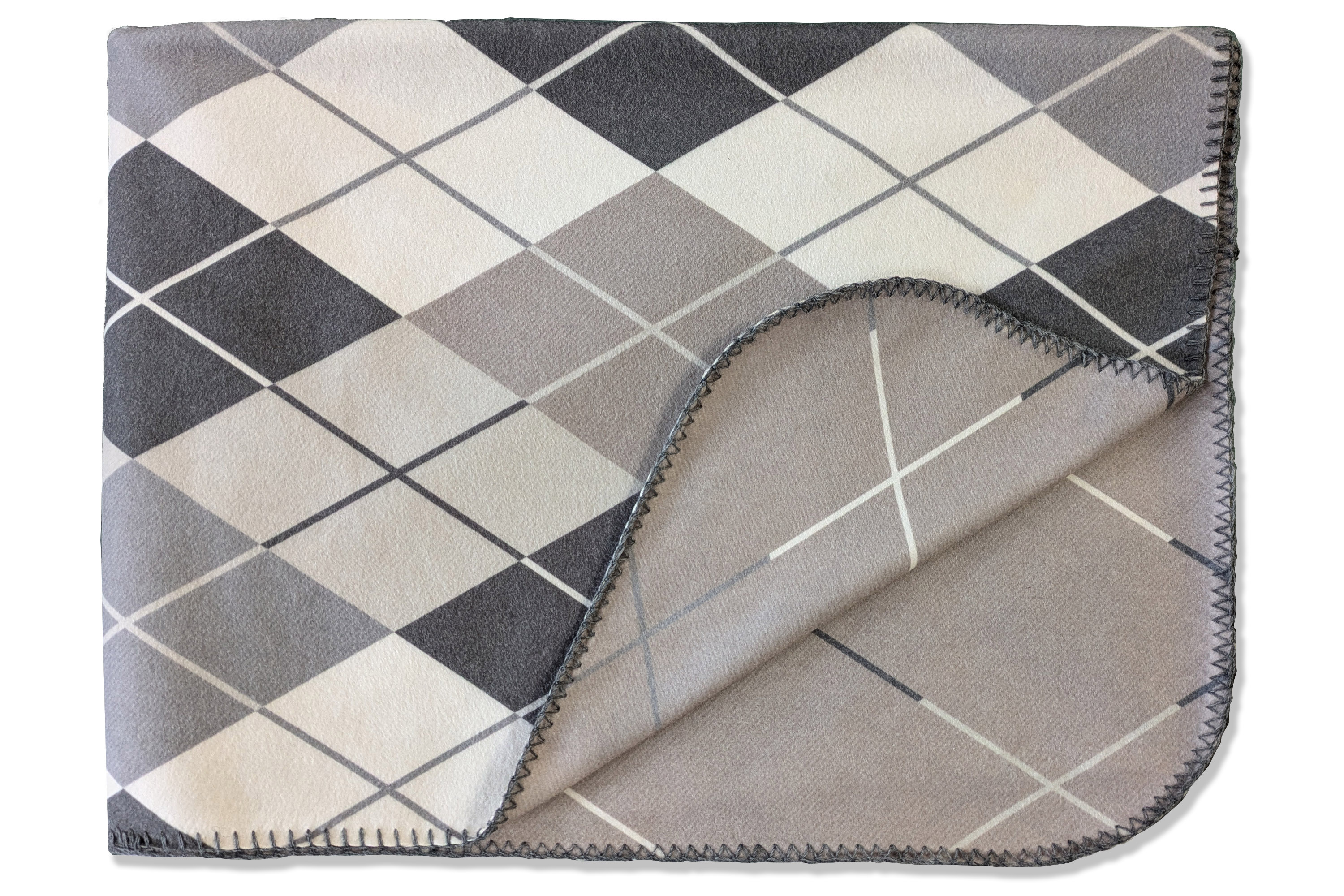 JOOP! Plaid Soft mit Zierstich Aufnahme frontal von oben
