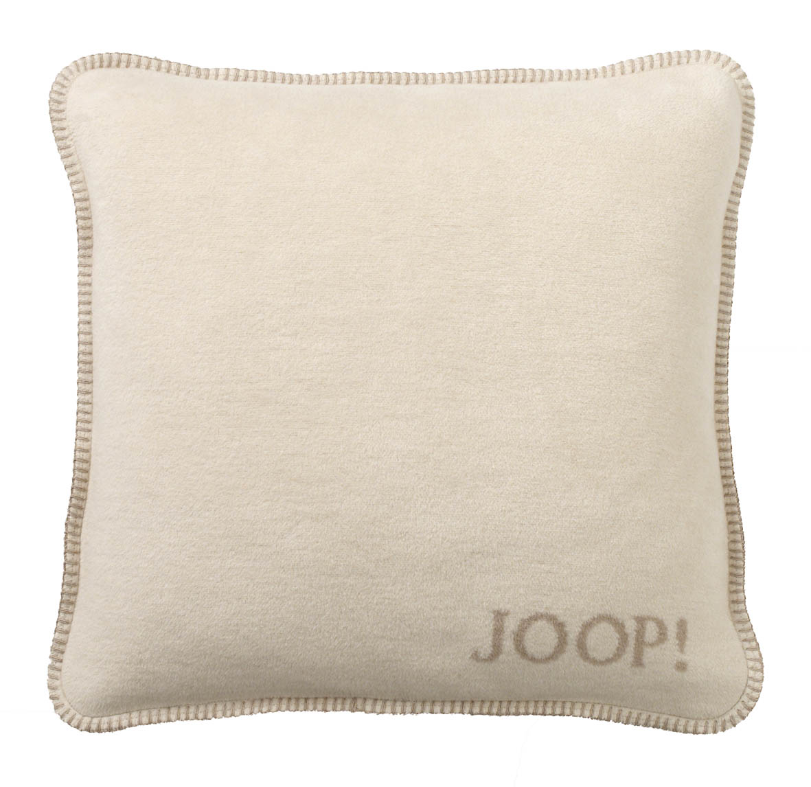 Kissen JOOP! Uni-Doubleface pergament-sand mit Füllung Vorderseite