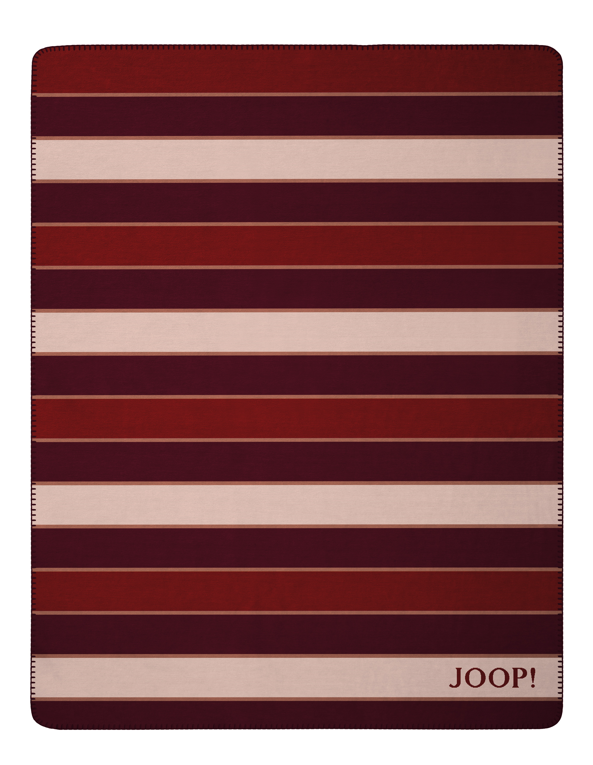 Joop! Wohndecke Stripes rouge Freisteller glatt
