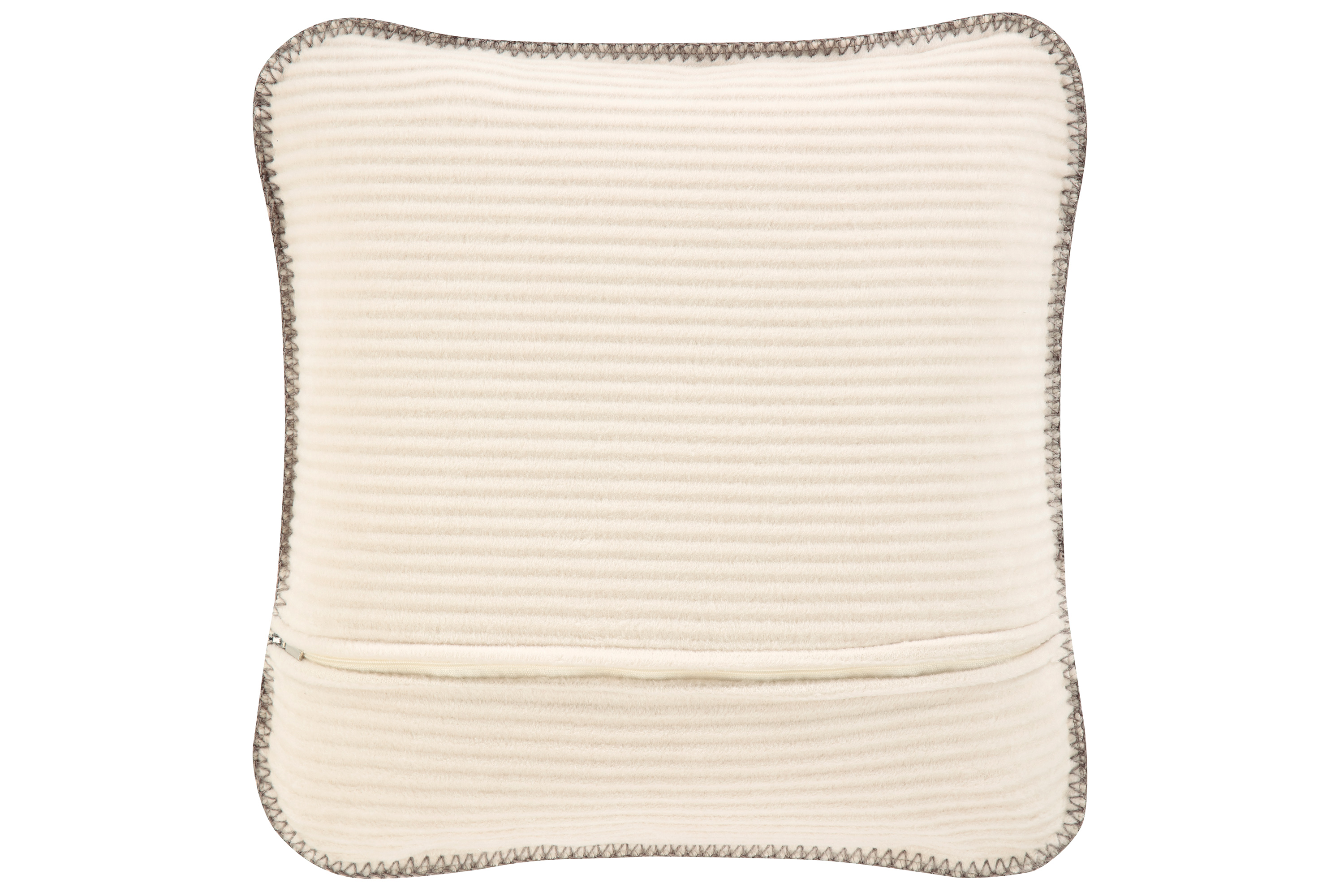 Kissen gefüllt Feel cord light Rückseite