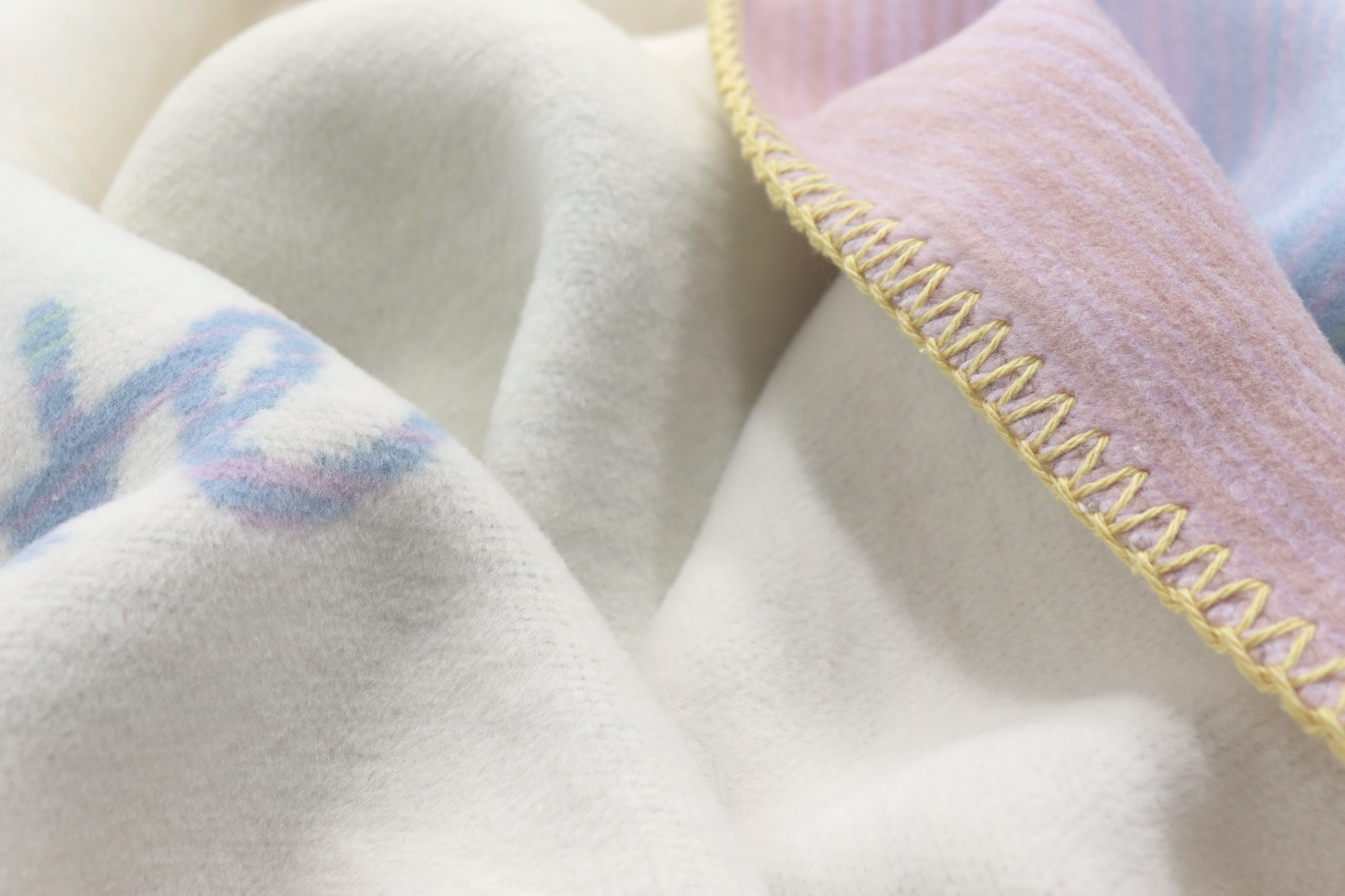 Babydecke Milestone Nahaufnahme Flor