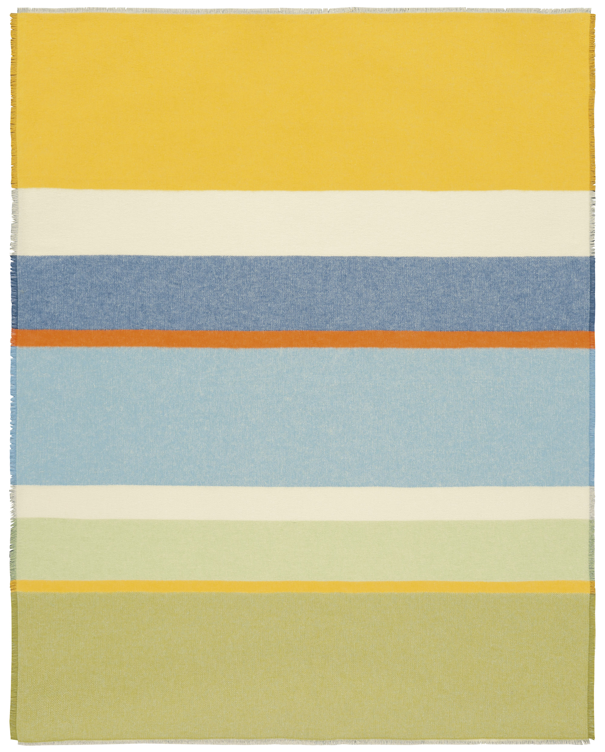 Fransenplaid Fresh Stripe Freisteller Vorderseite