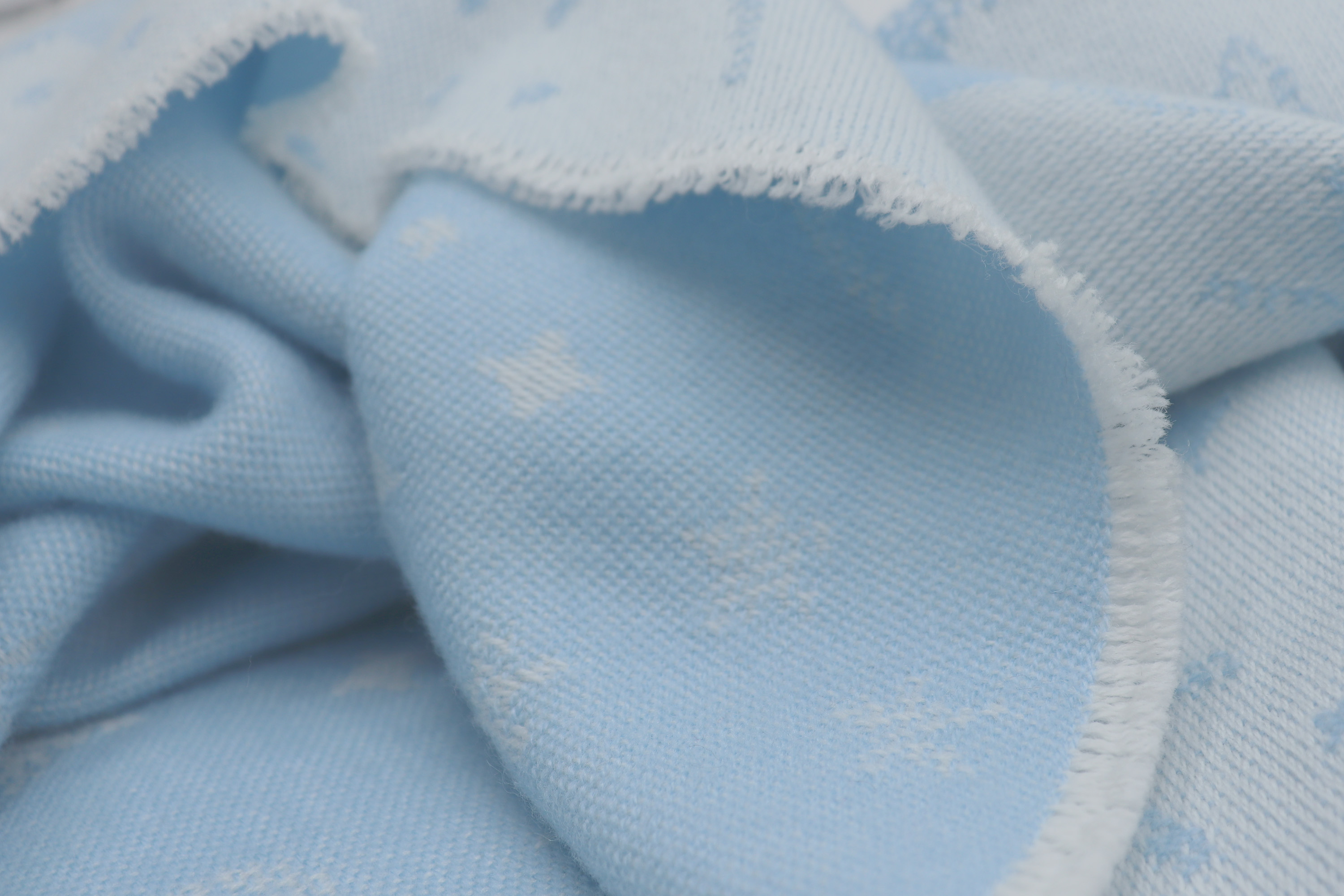 Babydecke Universe blue Nahaufnahme Flor