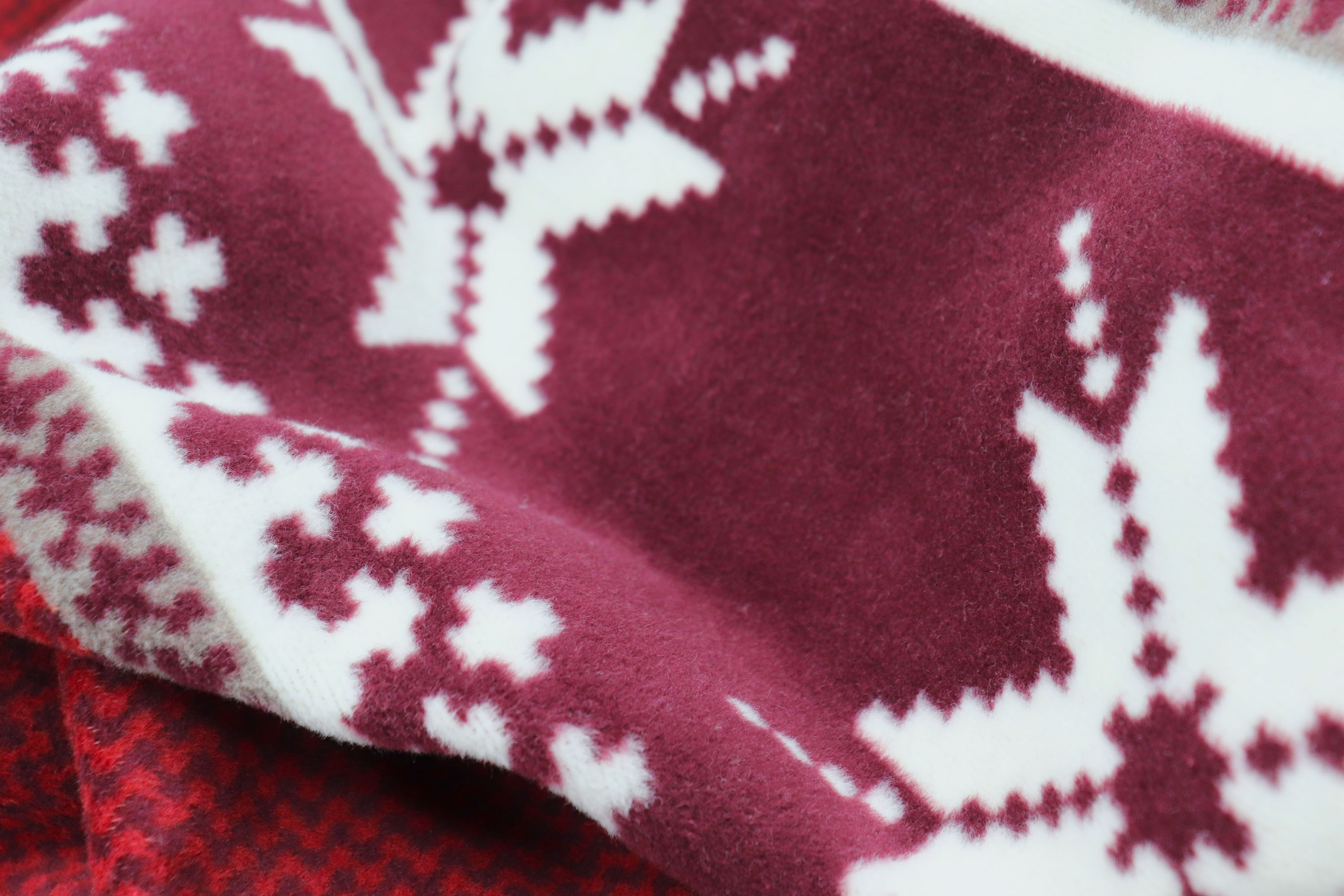 Kuscheldecke Nordic Knit Nahaufnahme Flor