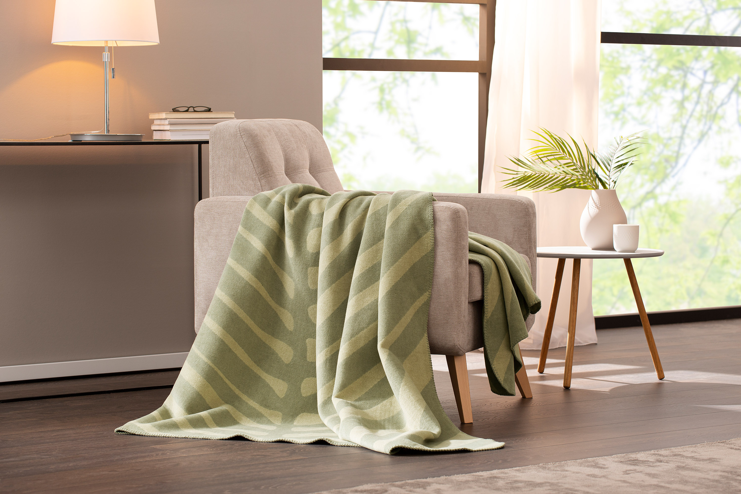 Villeroy & Boch Wohndecke Leaf Farbe Meadow Milieubild Querformat