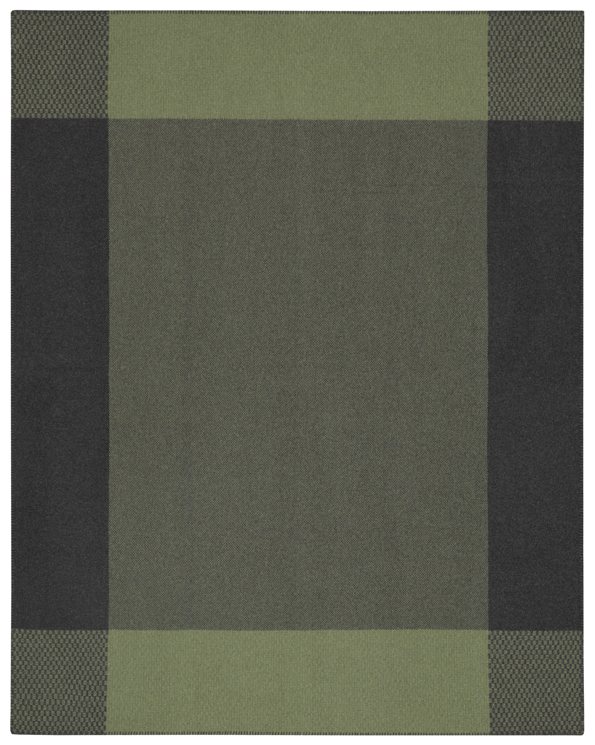 Plaid Frame Green aus Merinowolle Freisteller