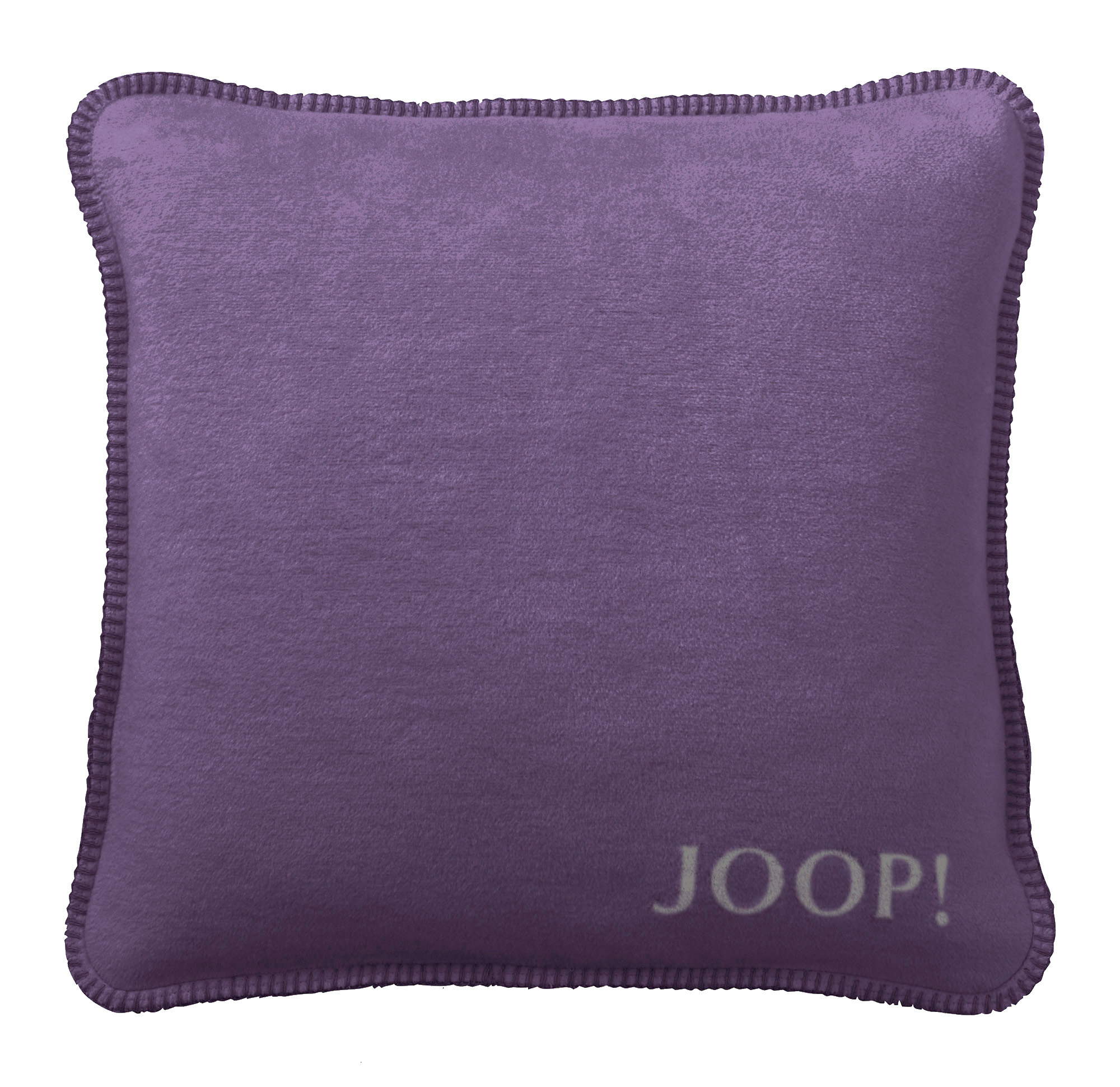 JOOP! Kissen Uni-Doubleface Violett-Schiefer - Vorderseite 