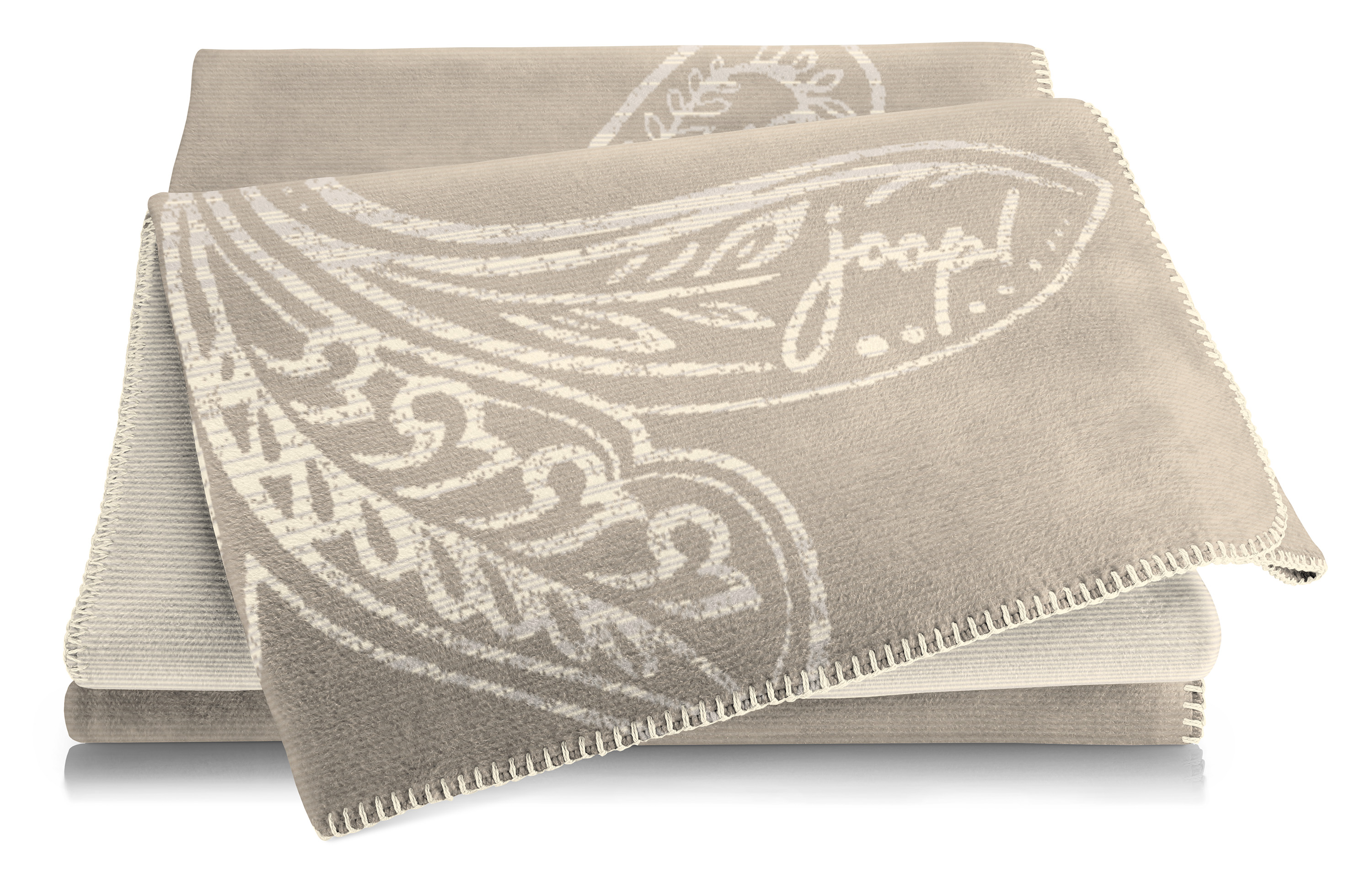 Joop! Wohndecke Paisley taupe Päckchenbild