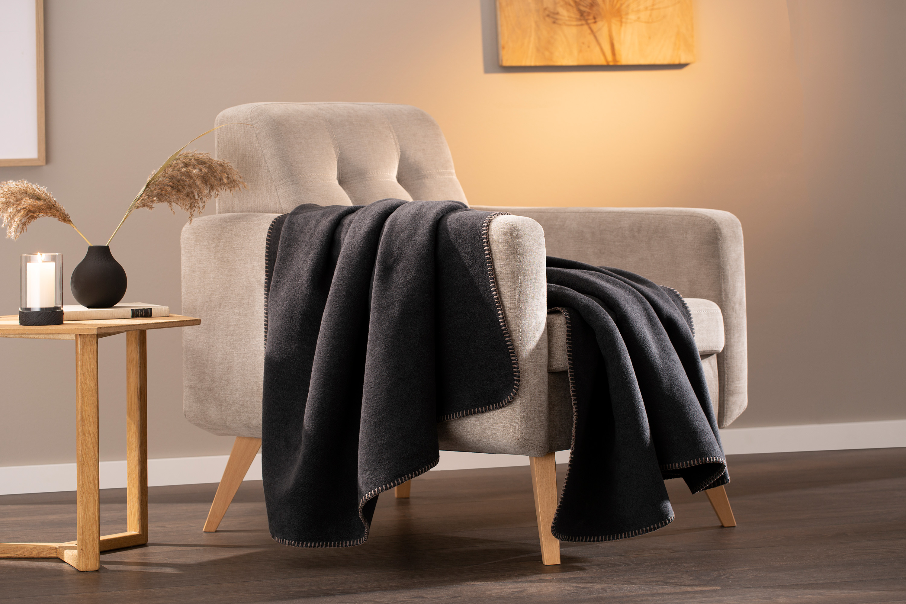 Villeroy & Boch Wohndecke One graphite Milieubild Querformat
