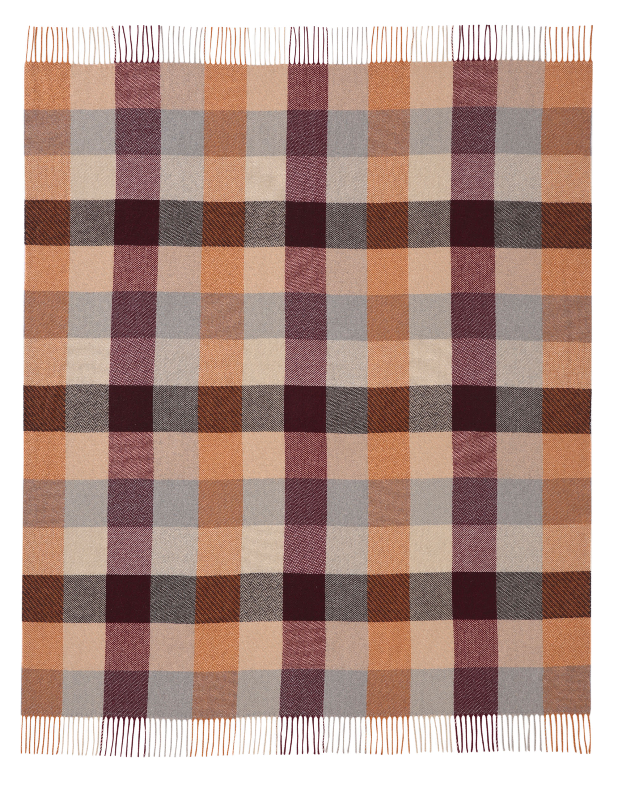 Fransenplaid Sienna Shades Freisteller glatt