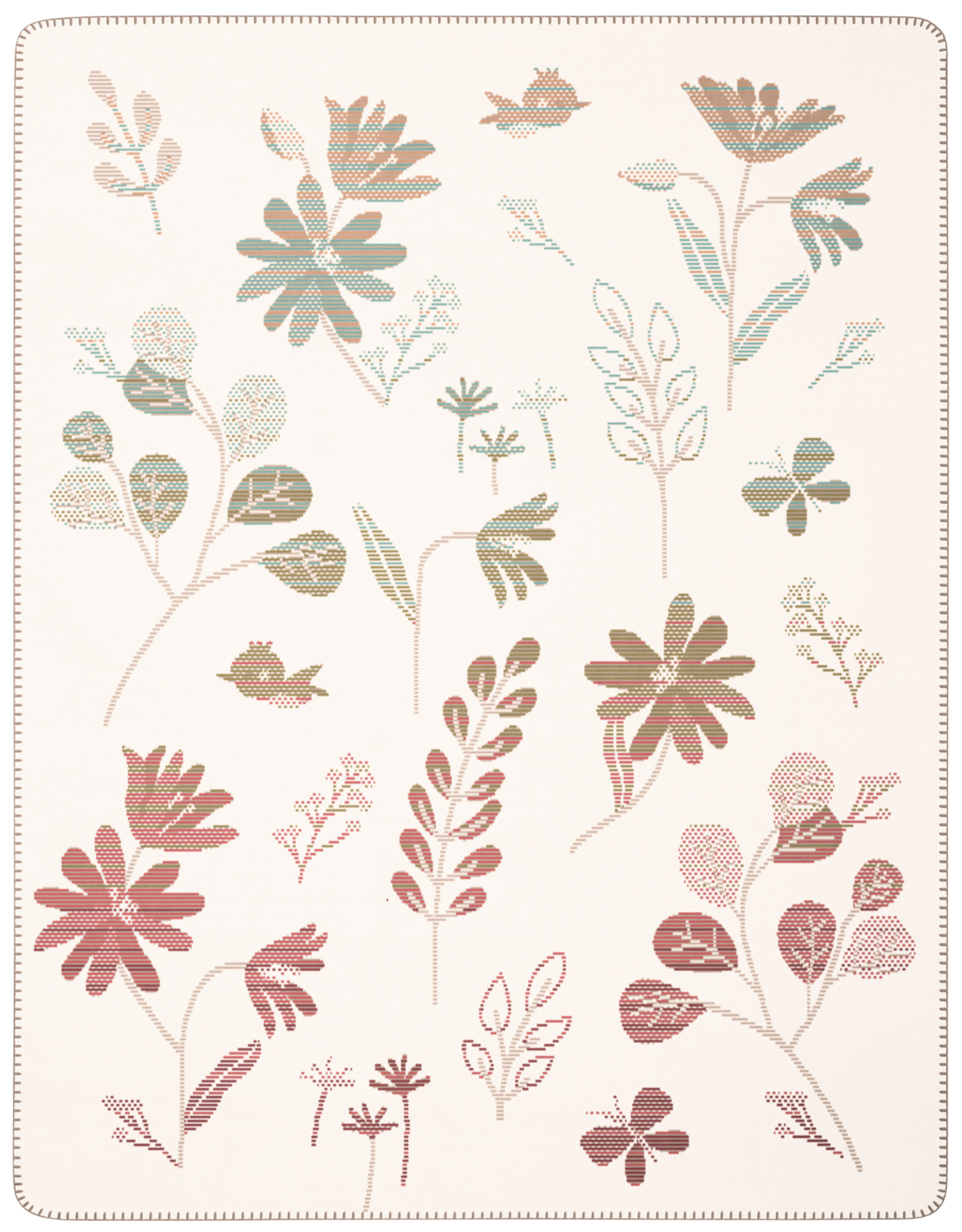 Babydecke Wild Flowers Freisteller glatt