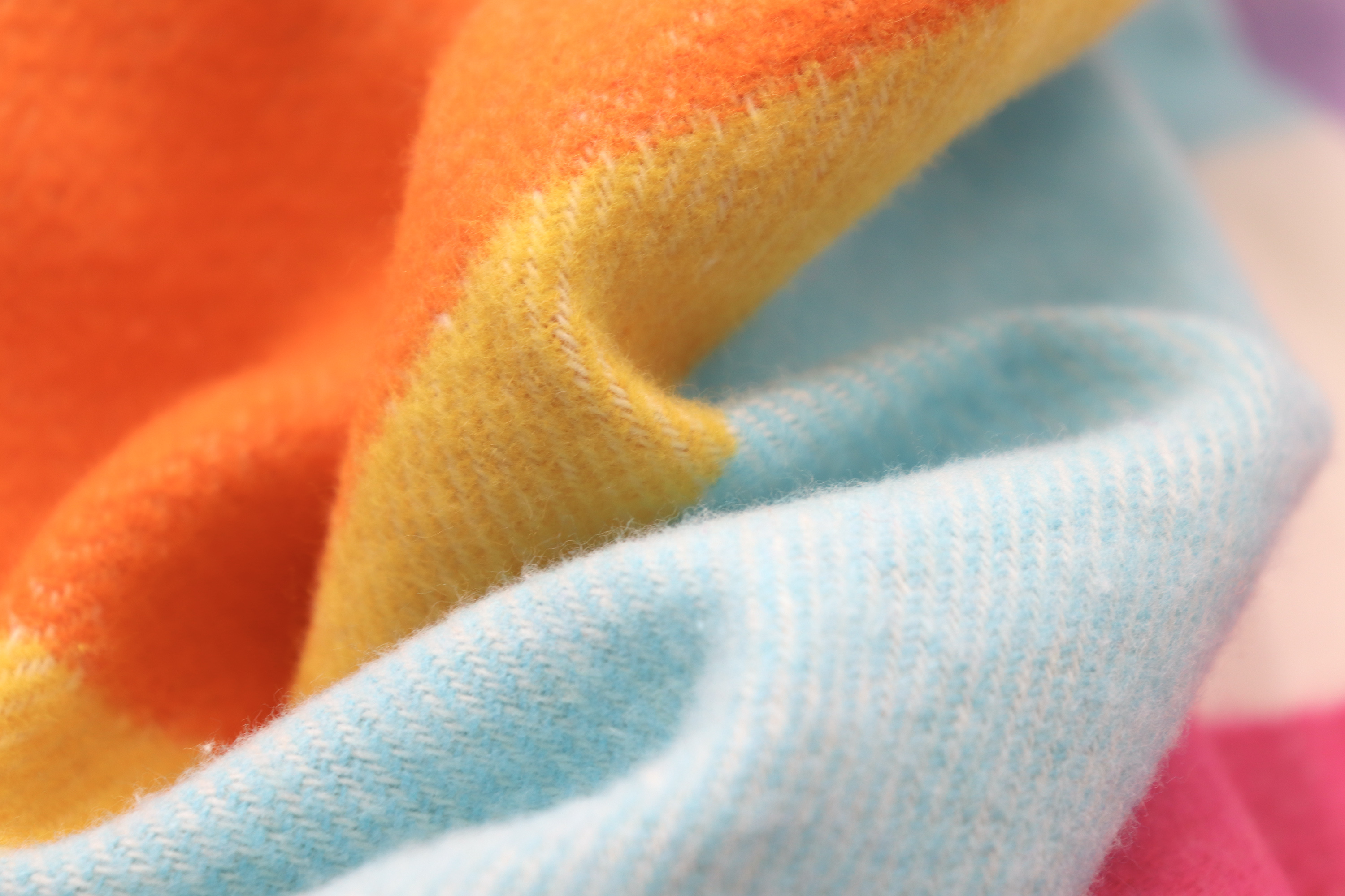 Fransenplaid Nizza Stripe Nahaufnahme Flor