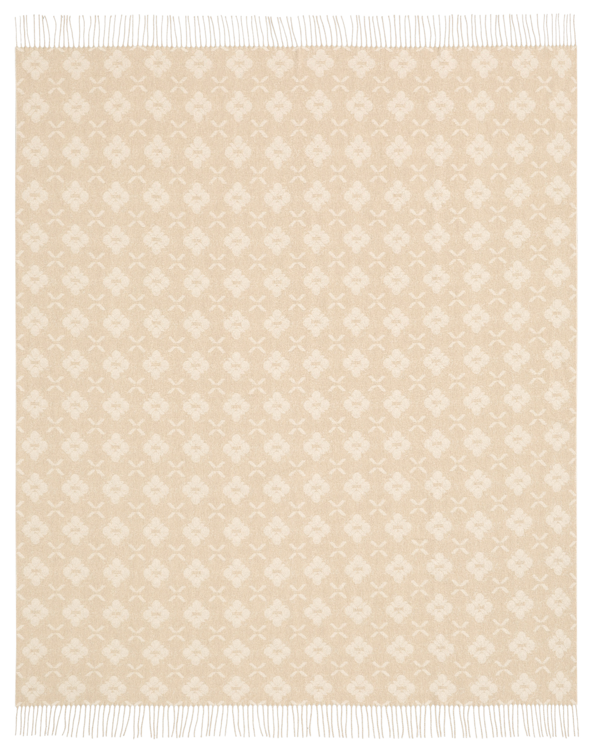 Fransenplaid Primo Beige Freisteller